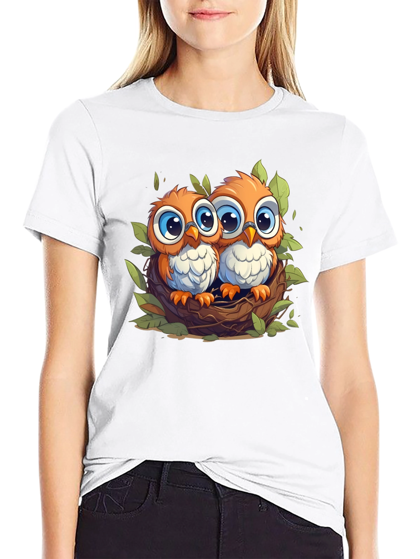 Black Owl Love T-Shirt view 9