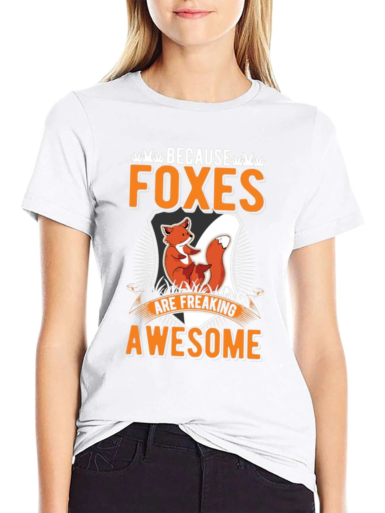 Black Foxes Are Awesome T-Shirt view 9