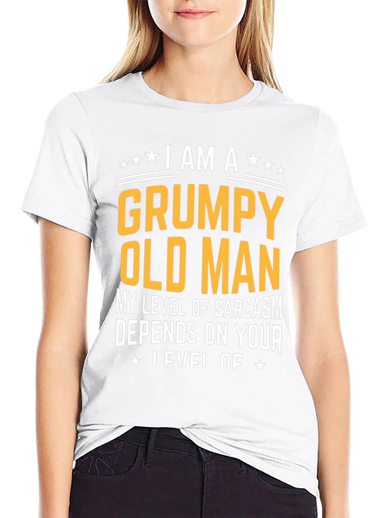 Black Grumpy Old Man Sarcasm T-Shirt - Funny Novelty Tee view 9