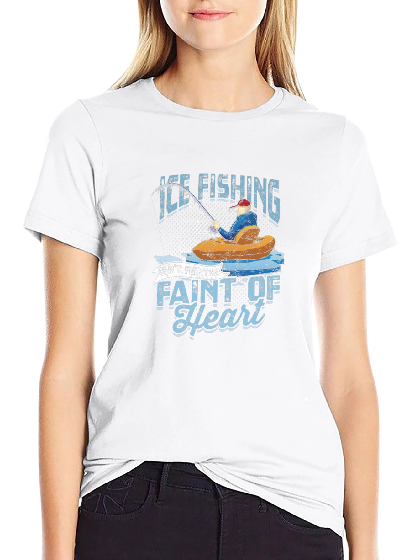 Black Ice Fishing Graphic T-Shirt view 9