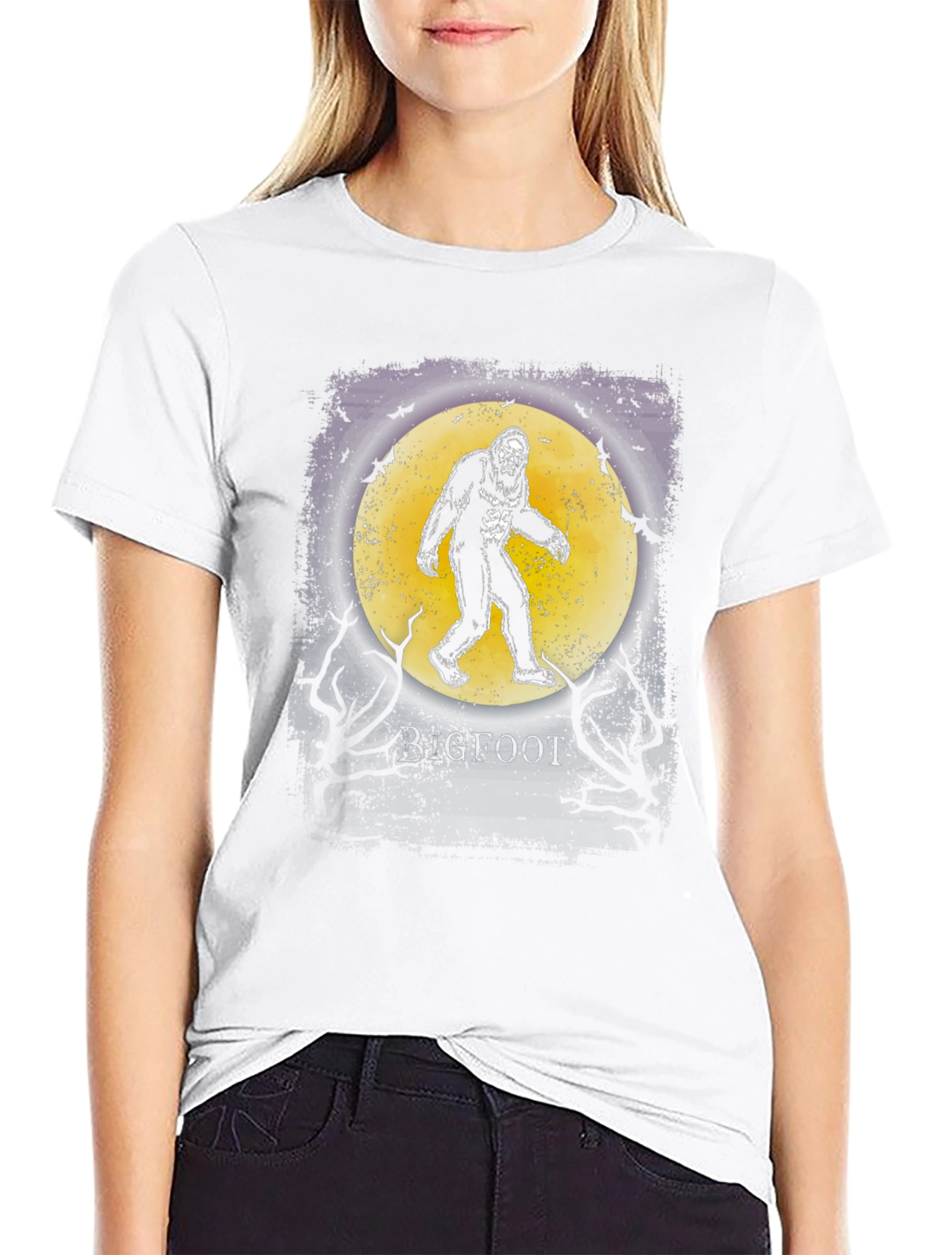 Bigfoot Moon Graphic T-Shirt - 9