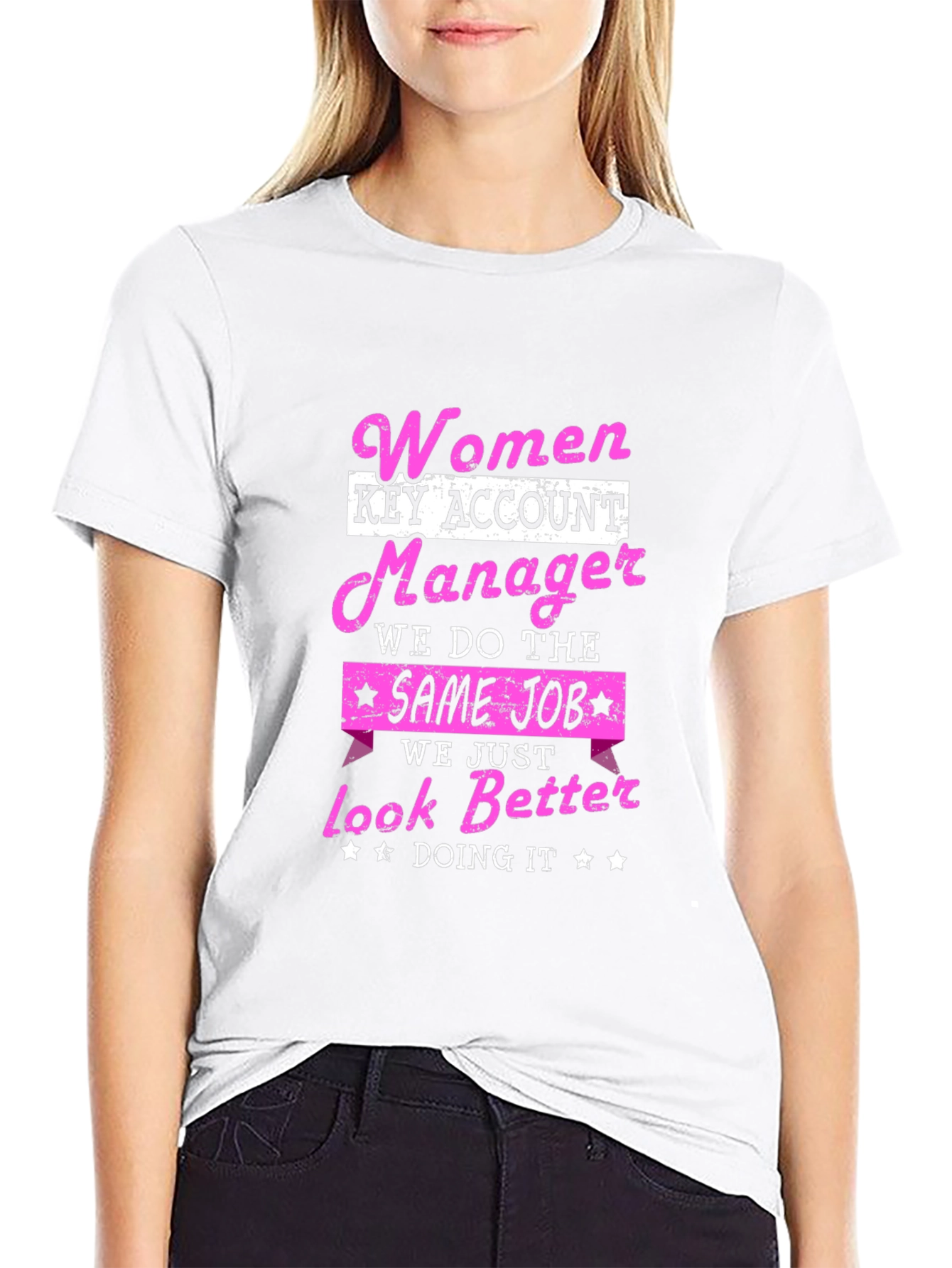 Black Women Key Account Manager T-Shirt view 9