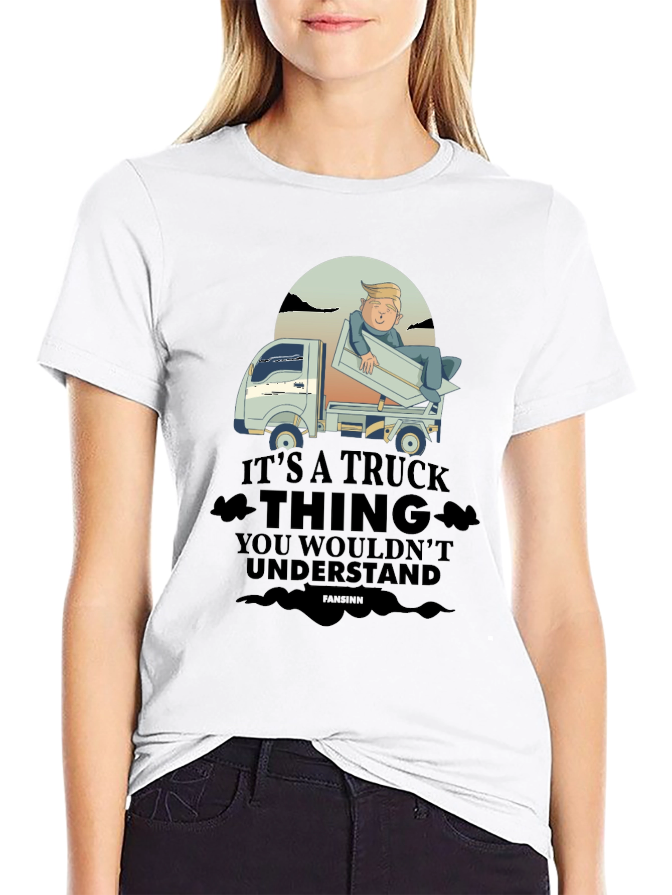 Black Trump Truck Thing T-Shirt view 9