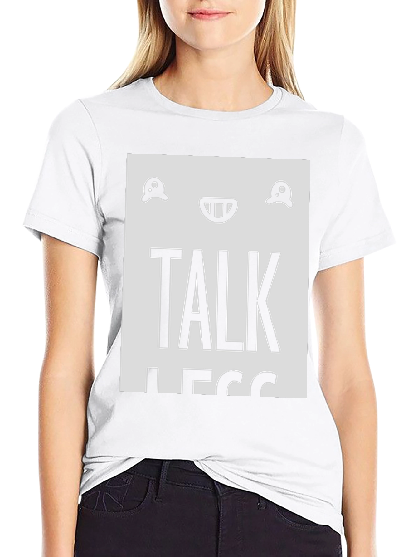 Black Talk Less T-Shirt - Funny Graphic Tee for Introverts view 9