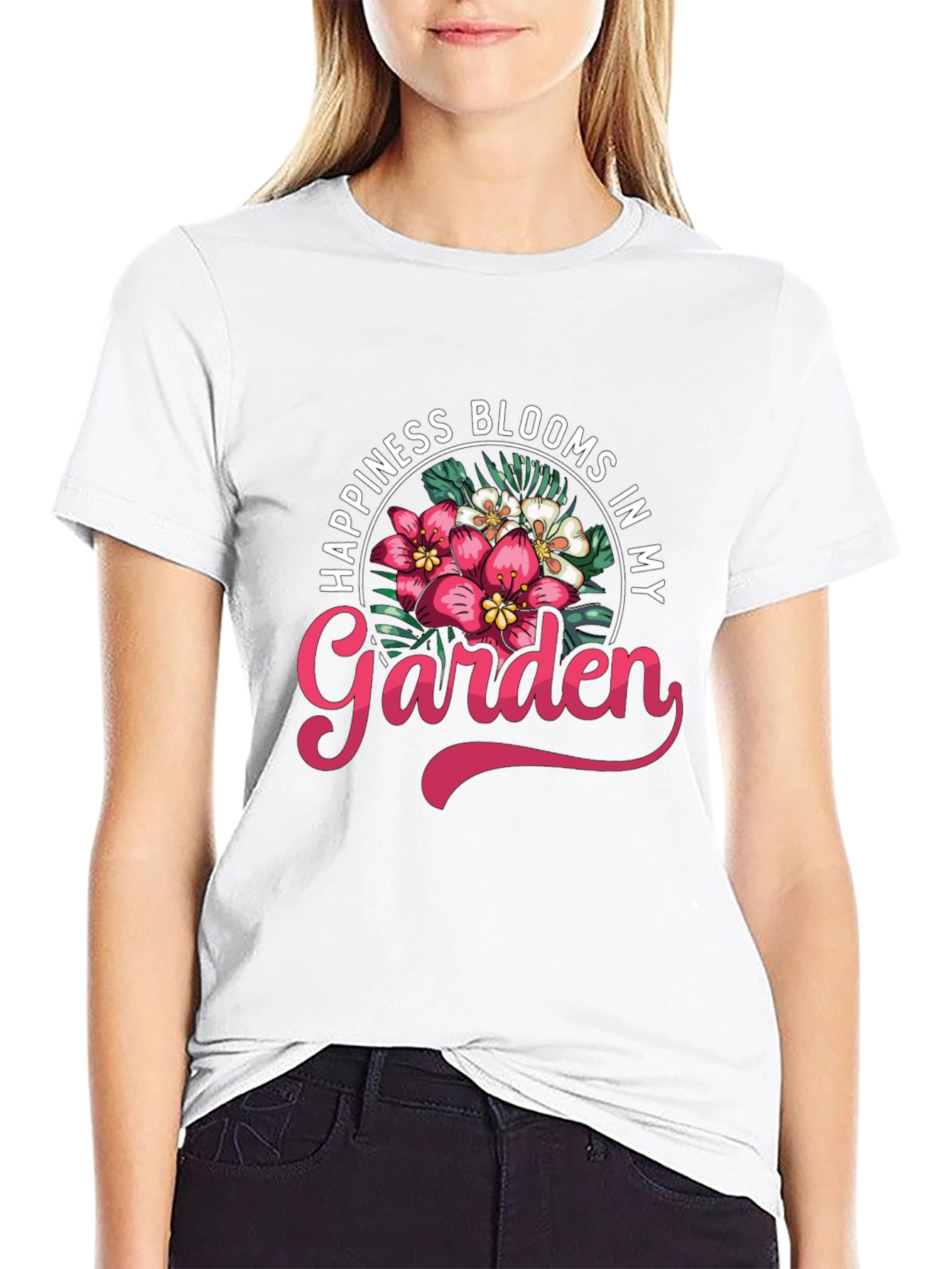 Happiness Blooms in my Garden T-Shirt - 9