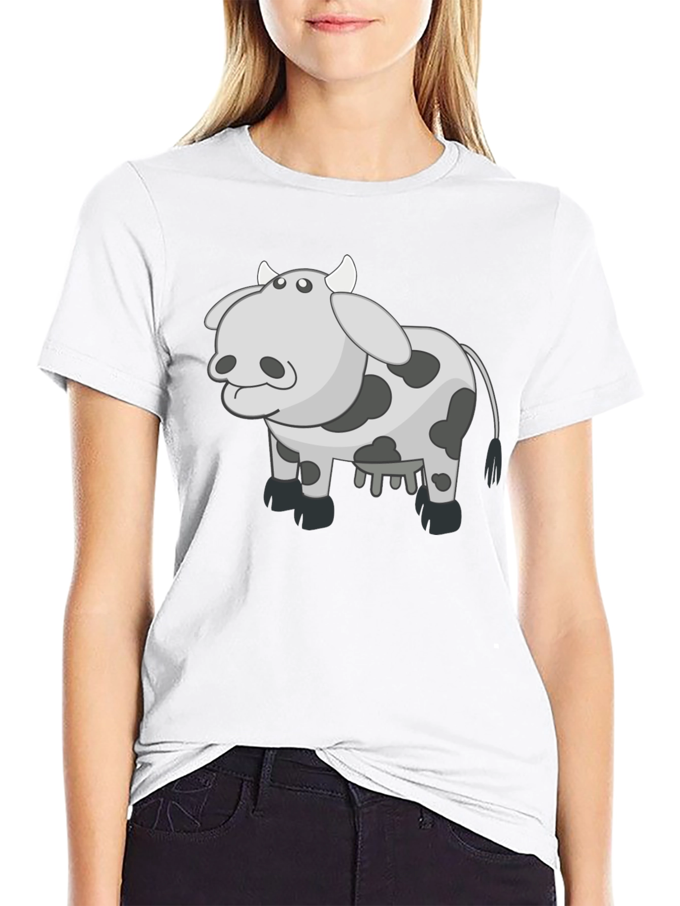 Black Cow Graphic Tee - Black T-Shirt view 9