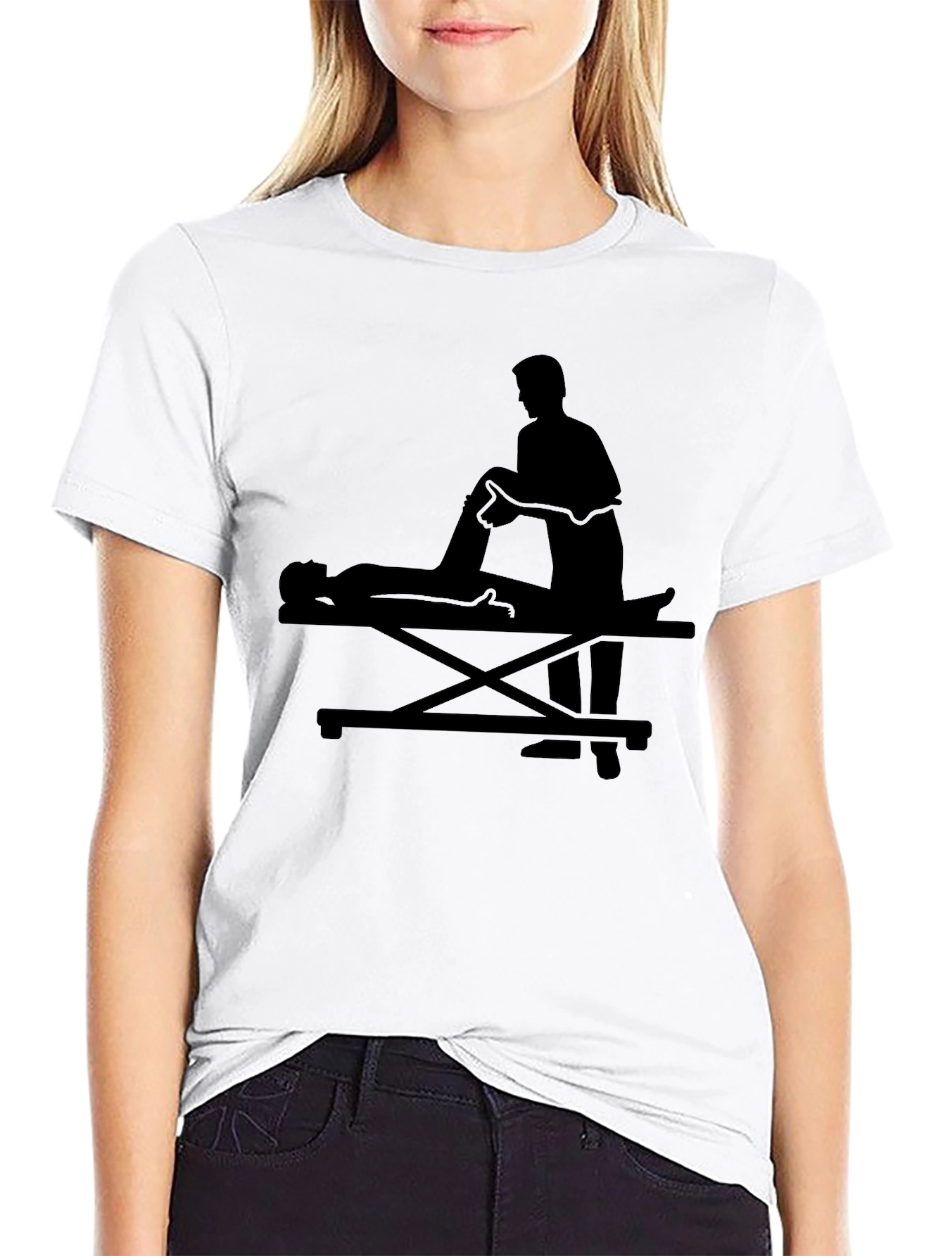 Black Chiropractor T-Shirt - Massage Therapy Tee view 9
