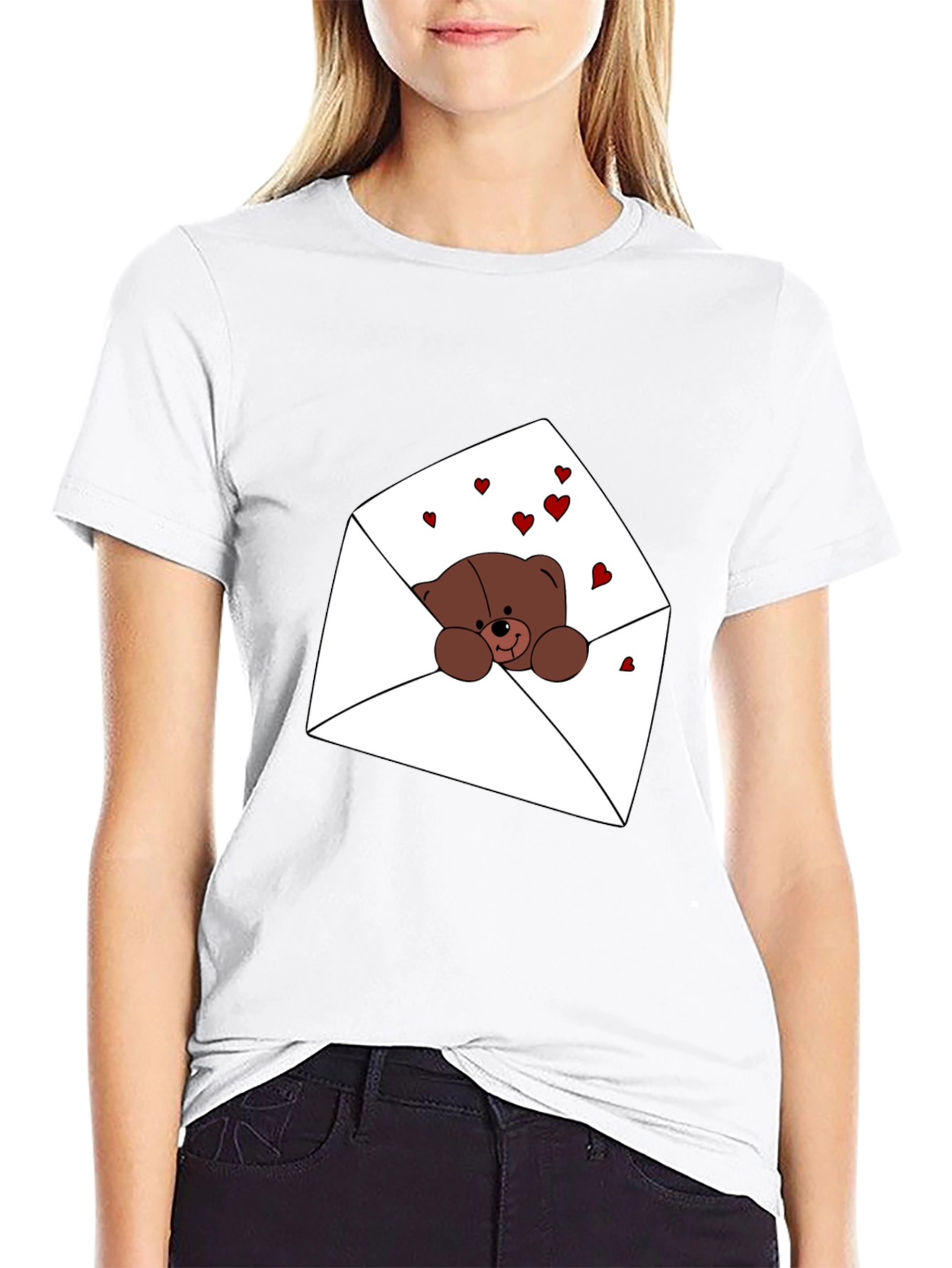 Black Bear Hugs T-Shirt view 9