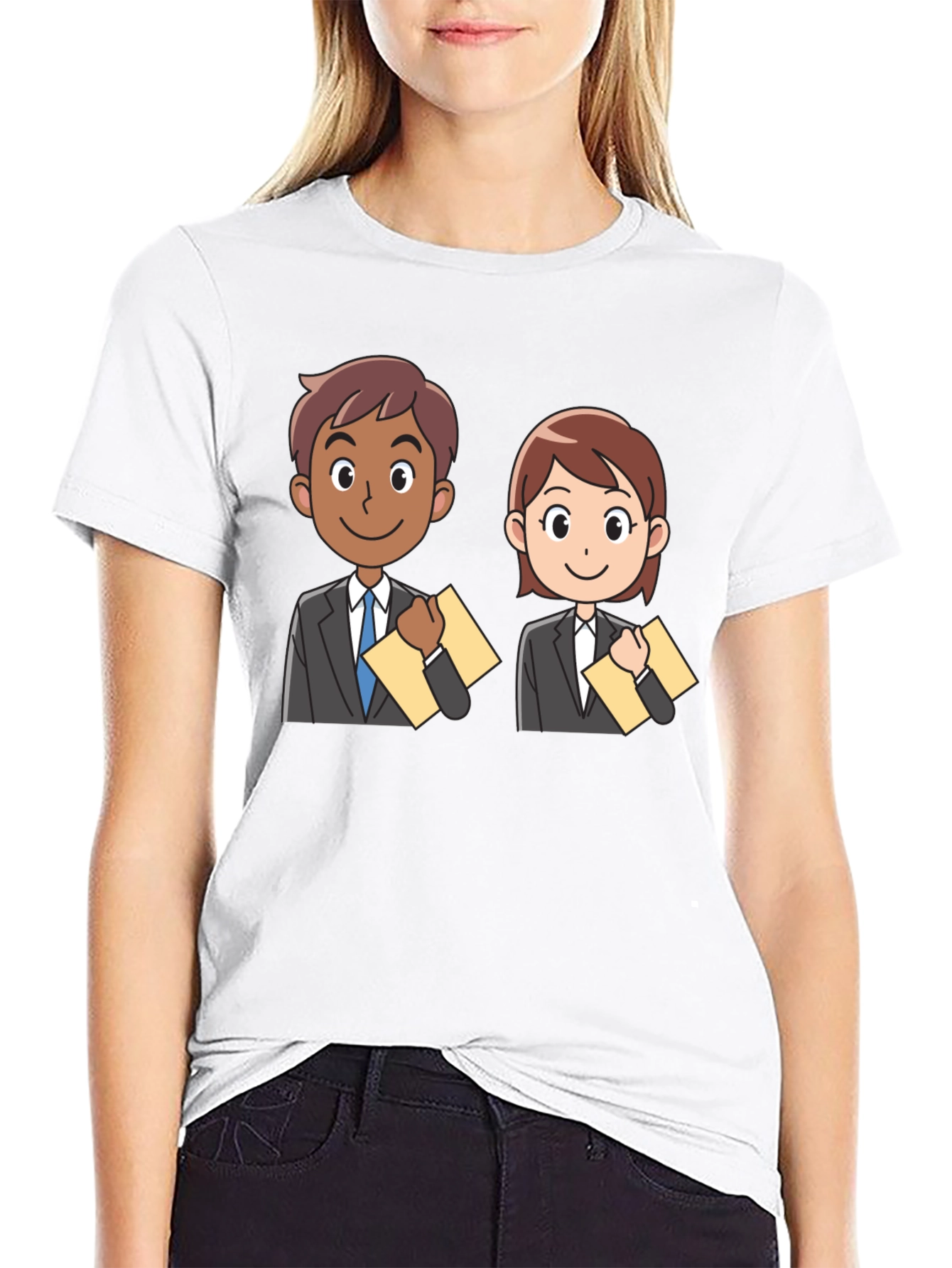 Black Business Ready Cartoon T-Shirt view 9