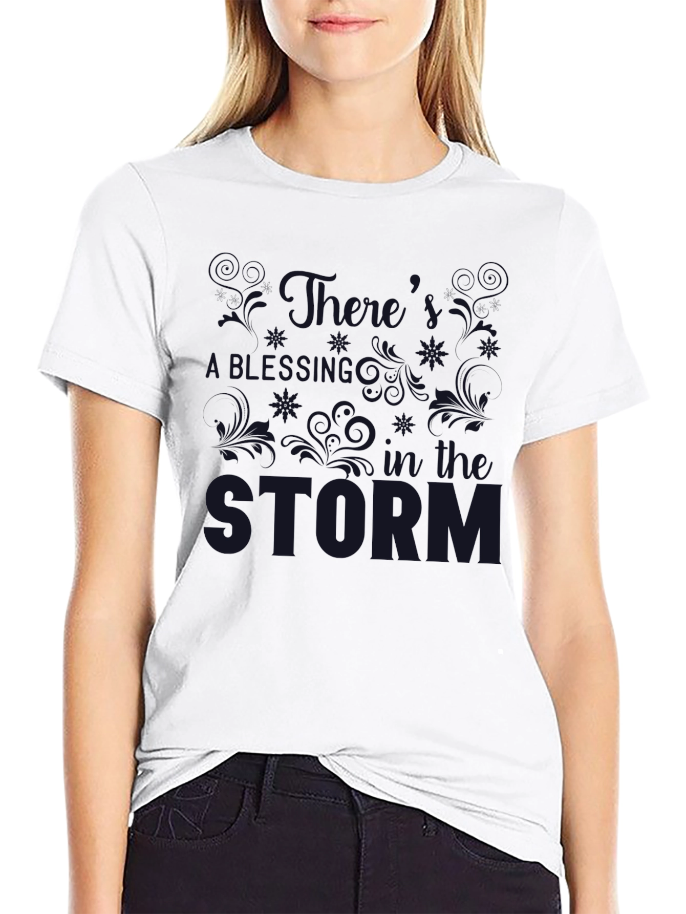 Black Survive The Storm Graphic Tee view 9