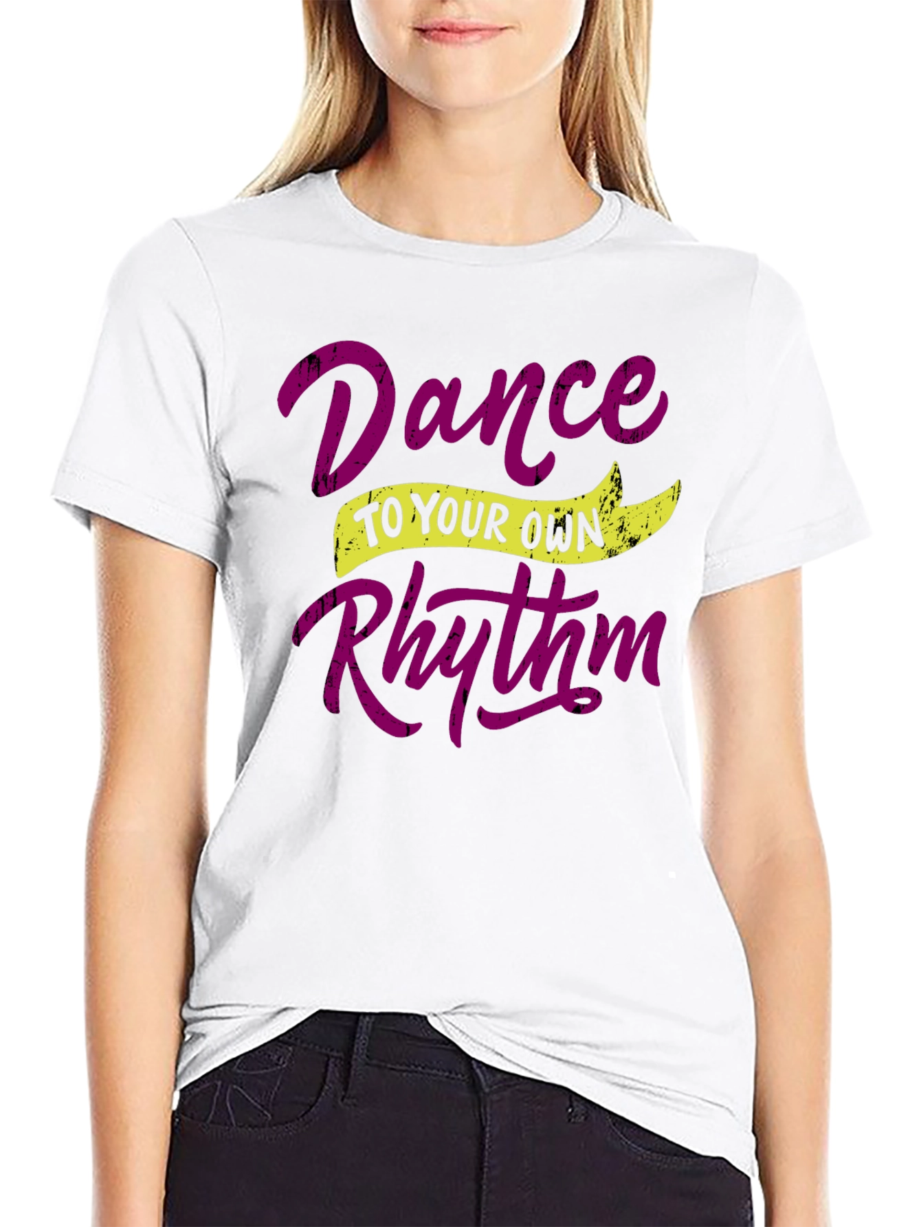 Black Dance to Your Own Rhythm Graphic Tee view 9