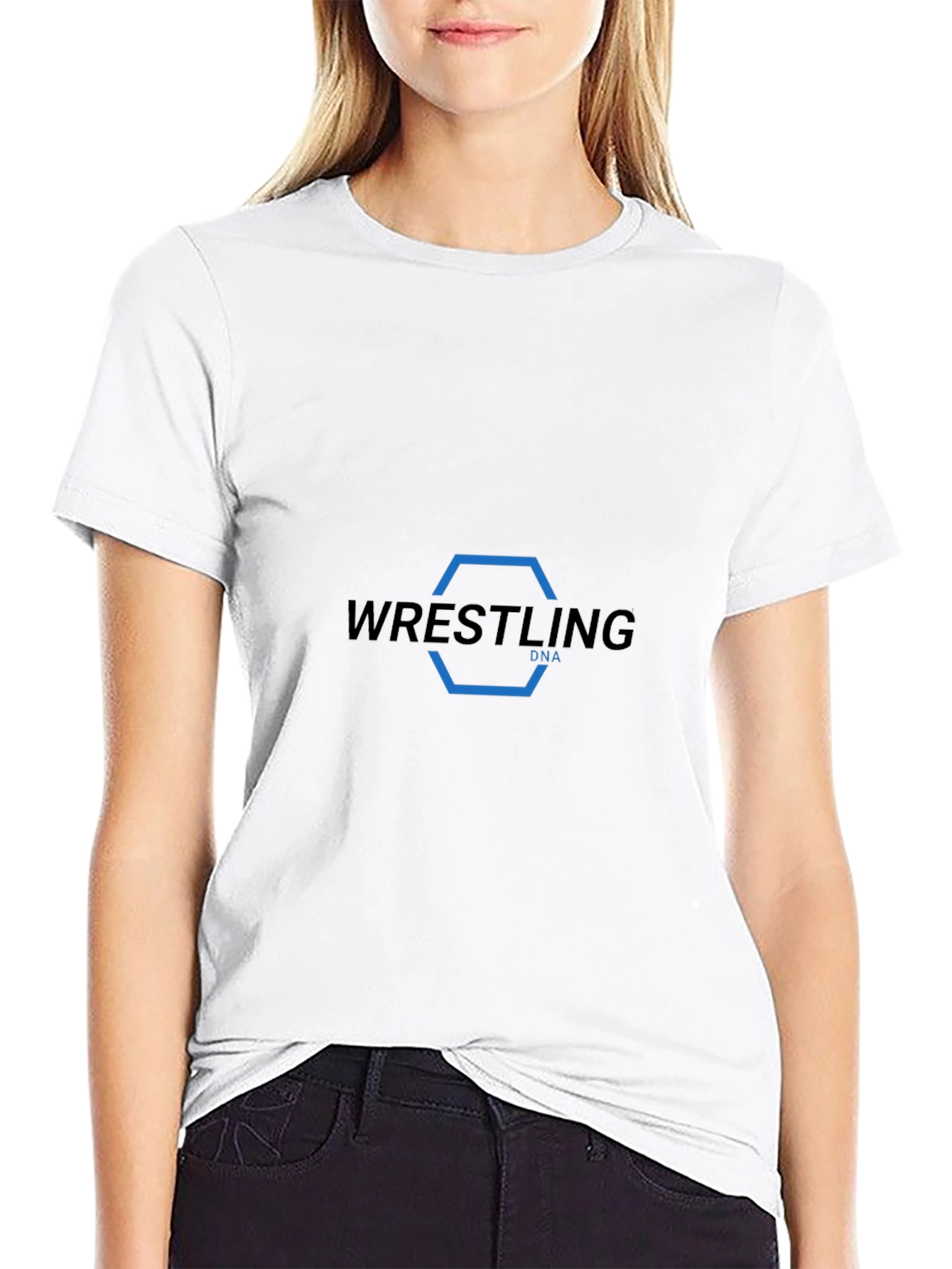 Black Wrestling DNA Black T-Shirt view 9