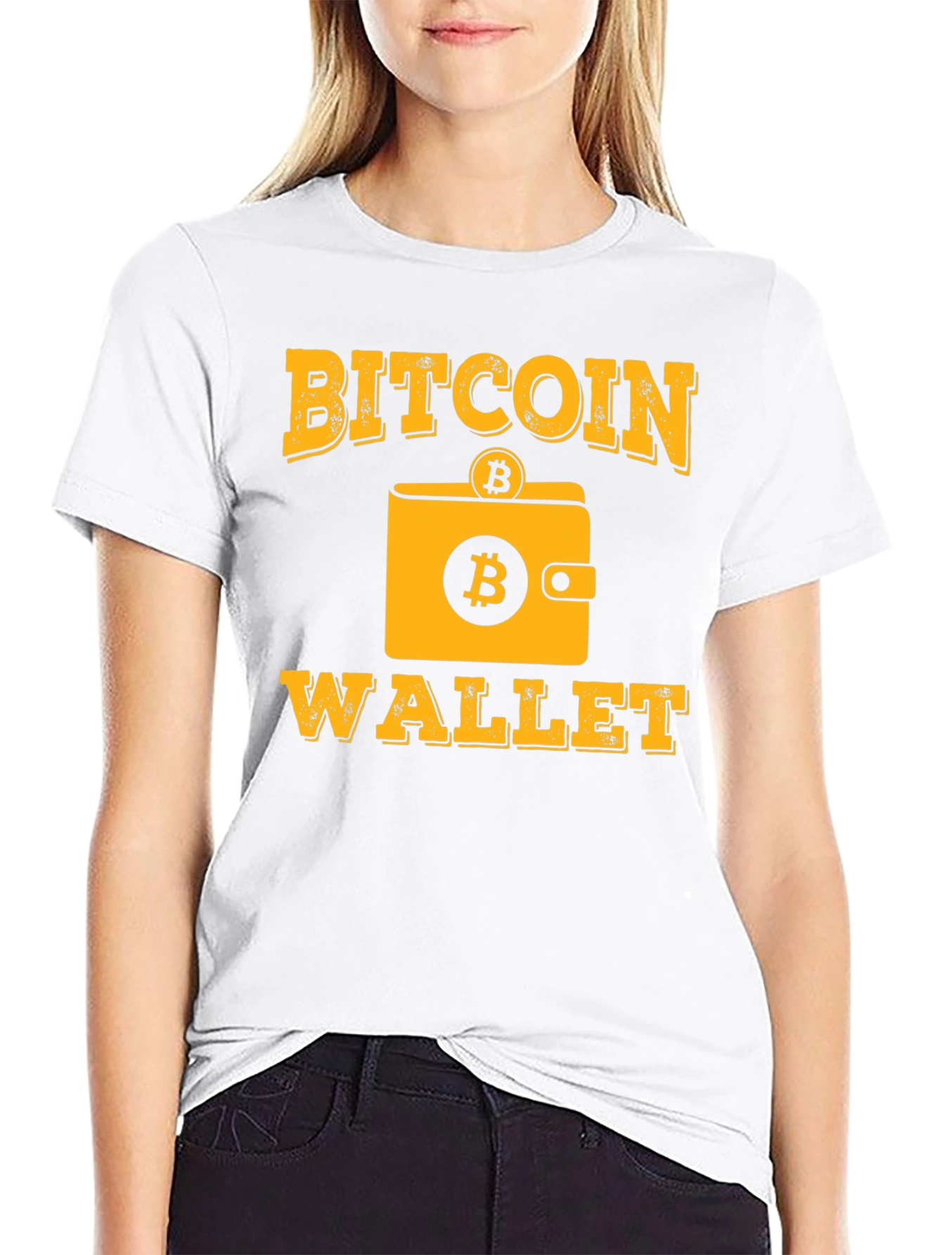 Black Bitcoin Wallet T-Shirt - Crypto Tee view 9