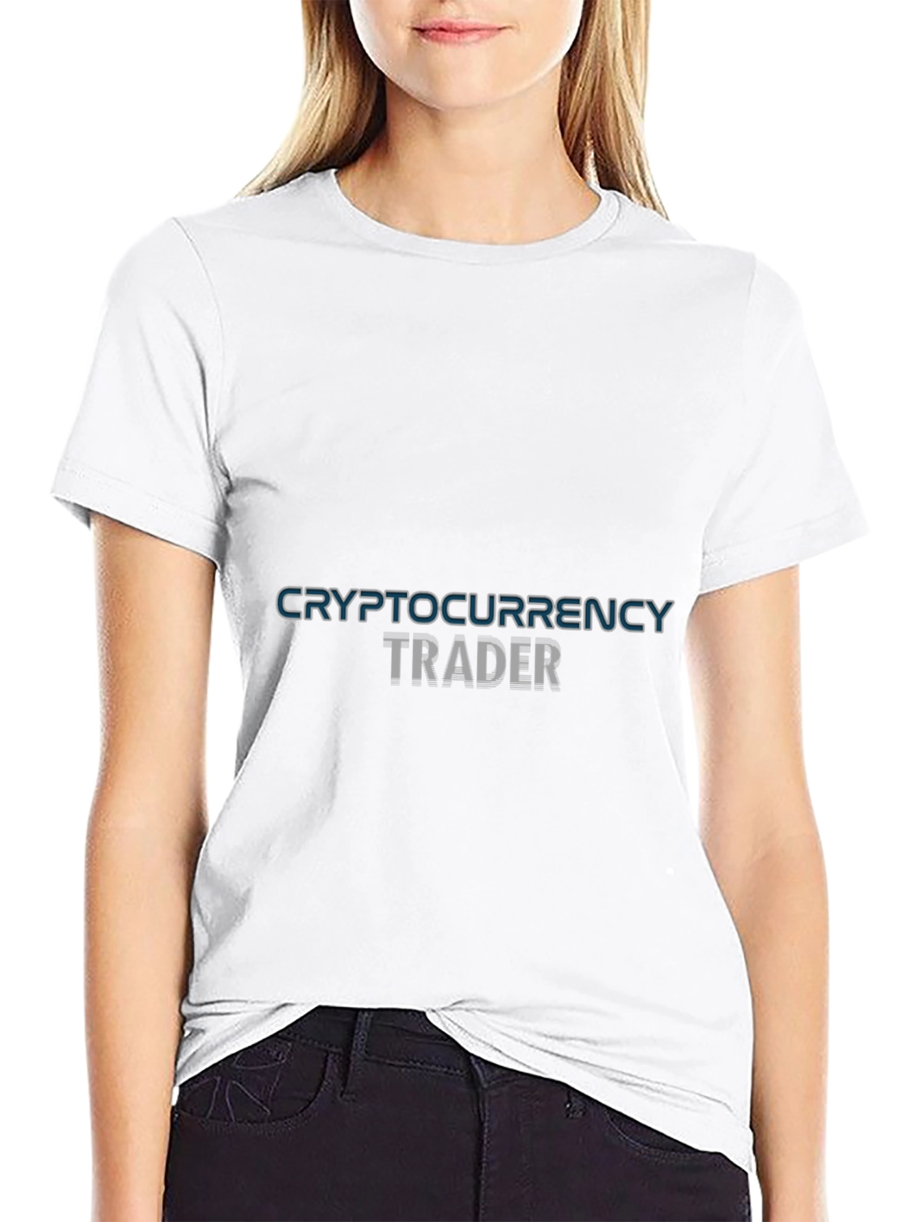 Black Cryptocurrency Trader T-Shirt - Black view 9