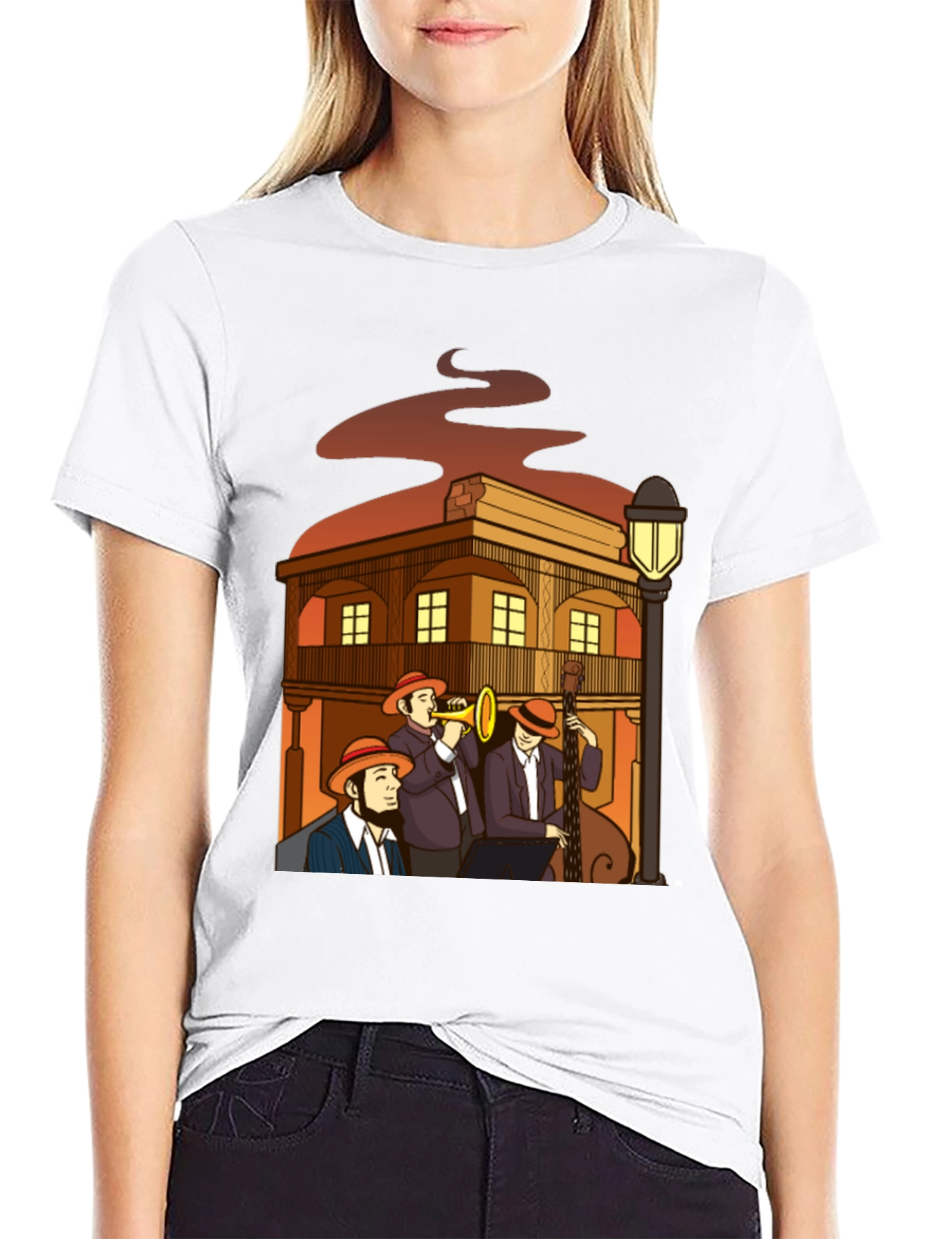 Black Jazz Band T-Shirt - New Orleans Style view 9