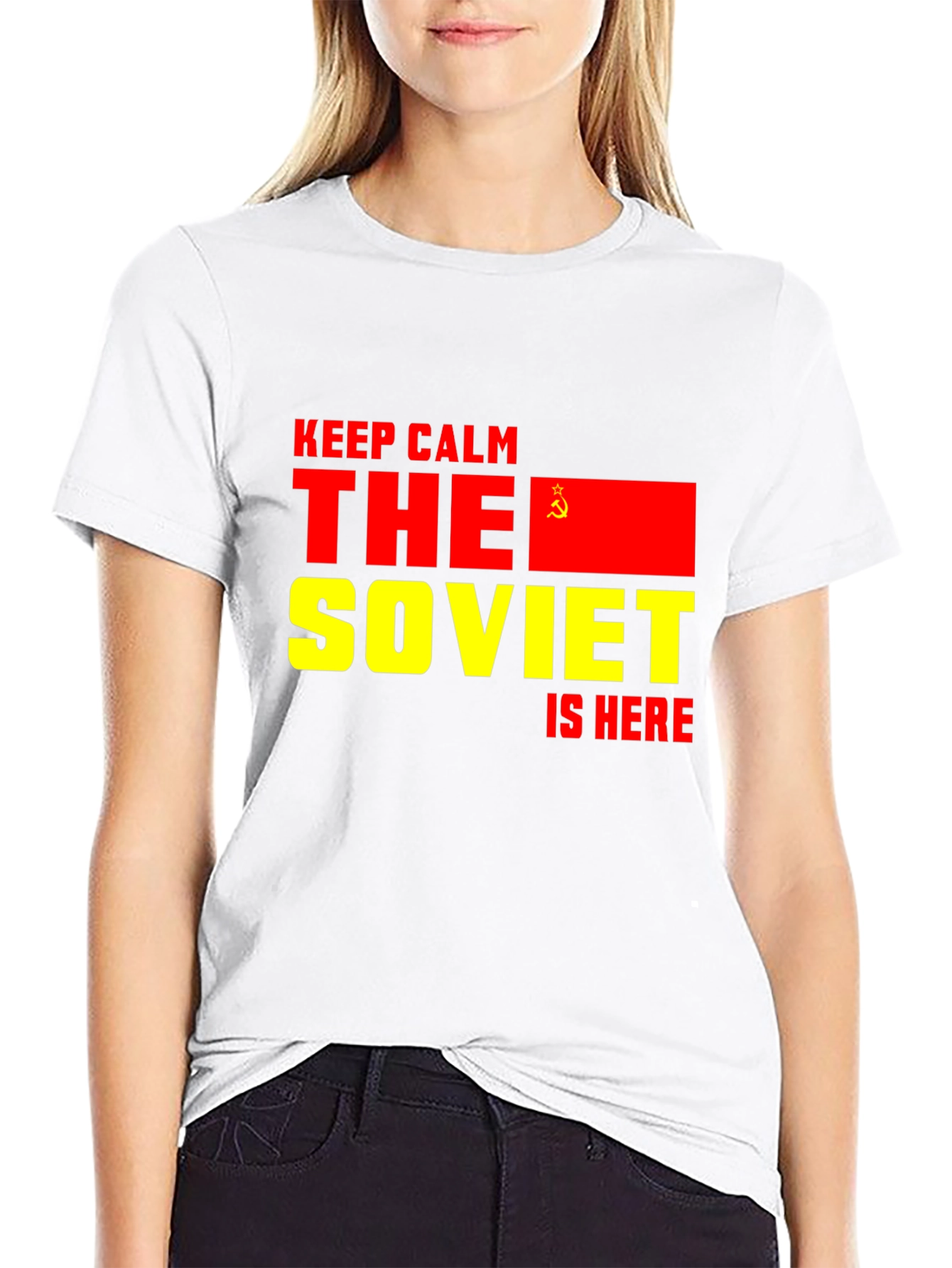 Black Soviet Is Here T-Shirt - Keep Calm Design view 9