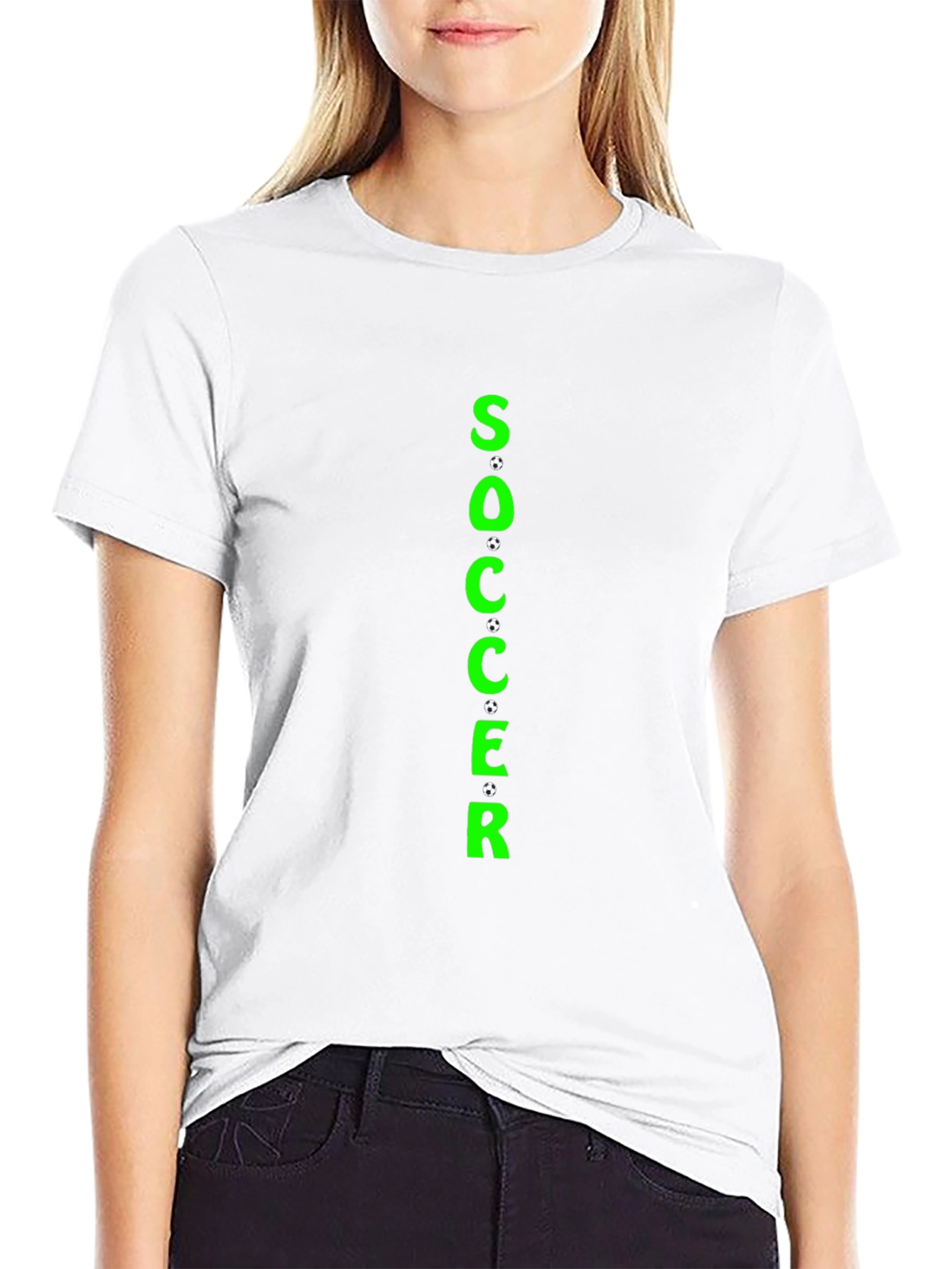 Black Soccer Graphic T-Shirt - Black view 9