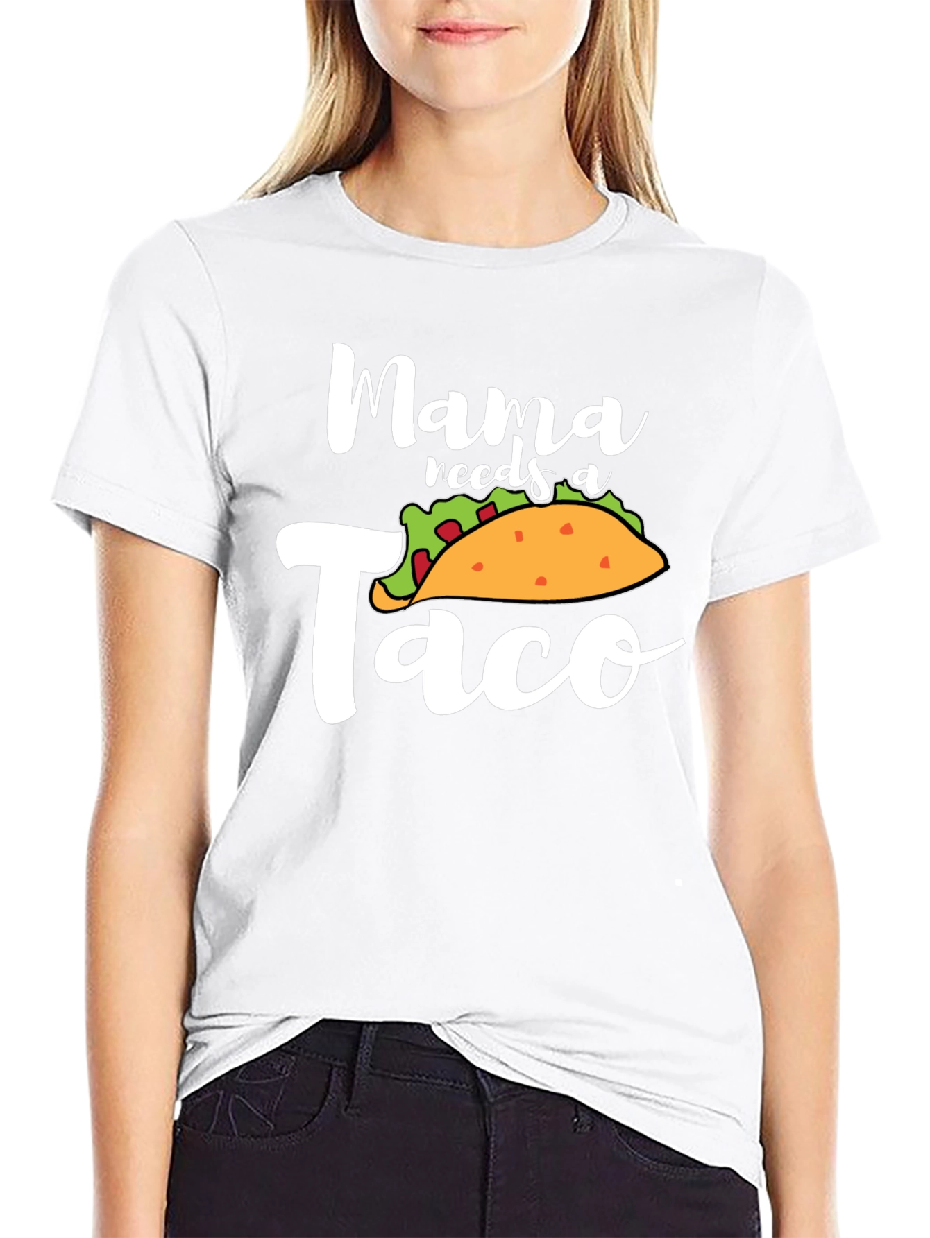 Mama Needs a Taco T-Shirt - Novelty Food Tee - 9