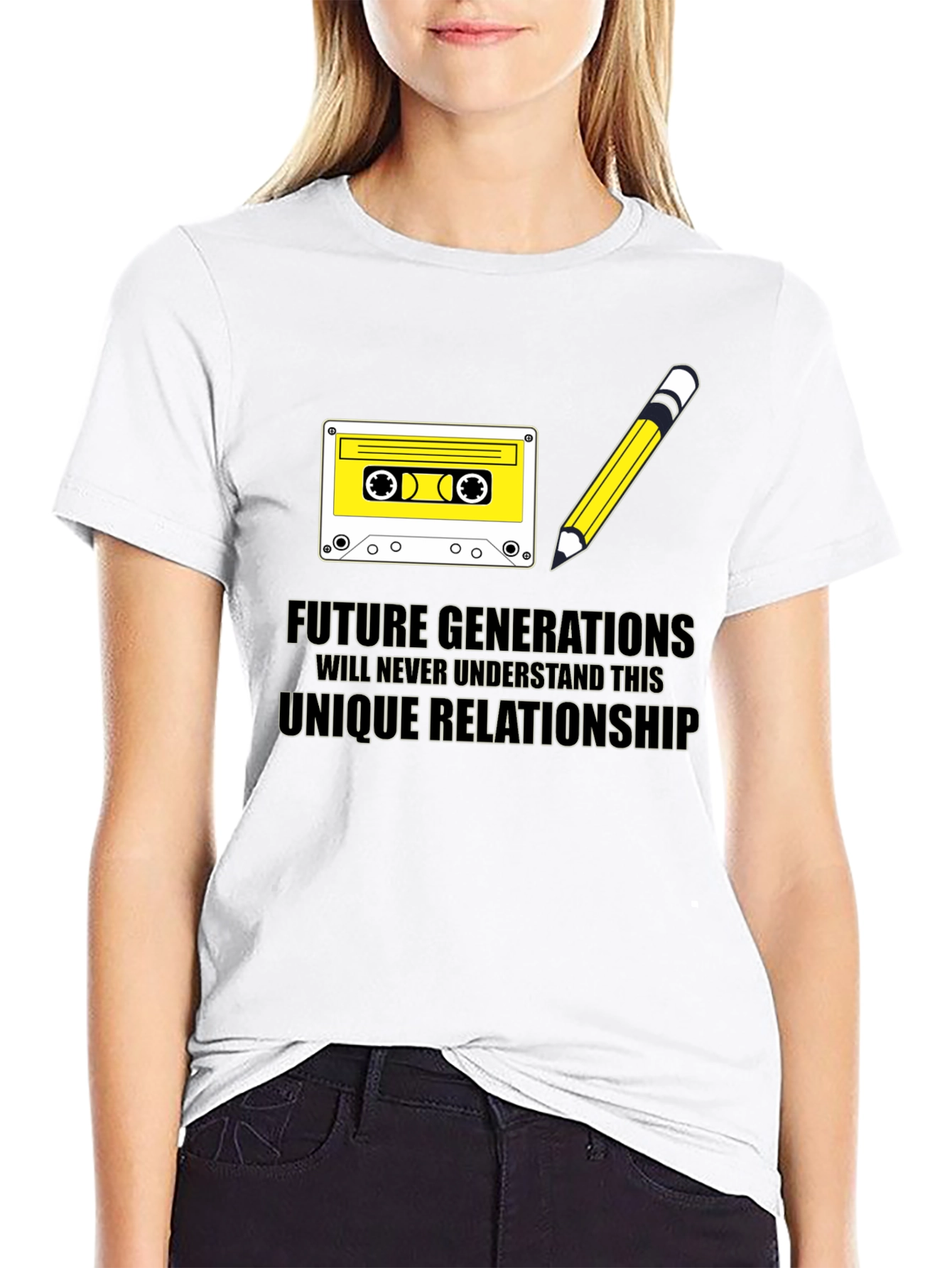 Black Future Generations Unique Relationship Cassette Tape T-Shirt view 9