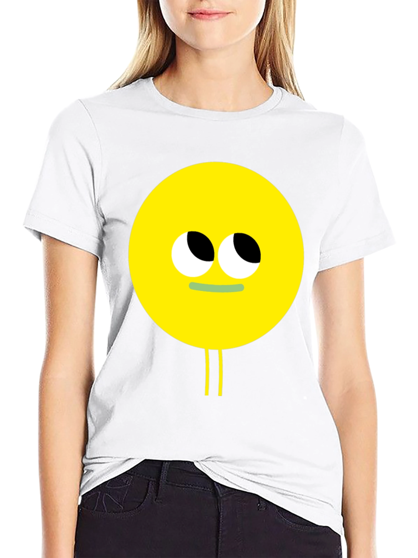 Black Funny Googly Eyes Graphic Tee - Black view 9