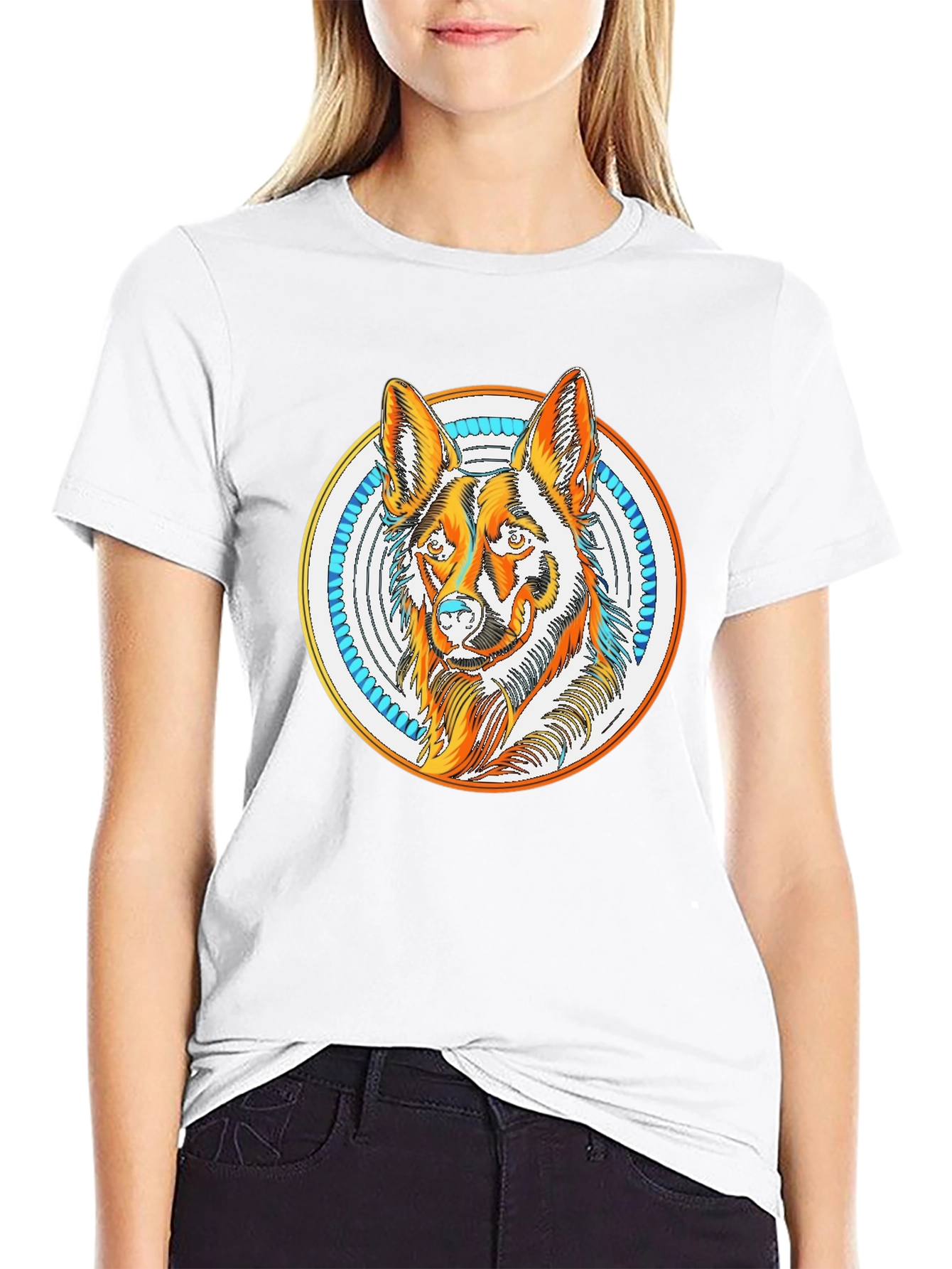 Black Dog Graphic Tee - Cool Canine Design view 9