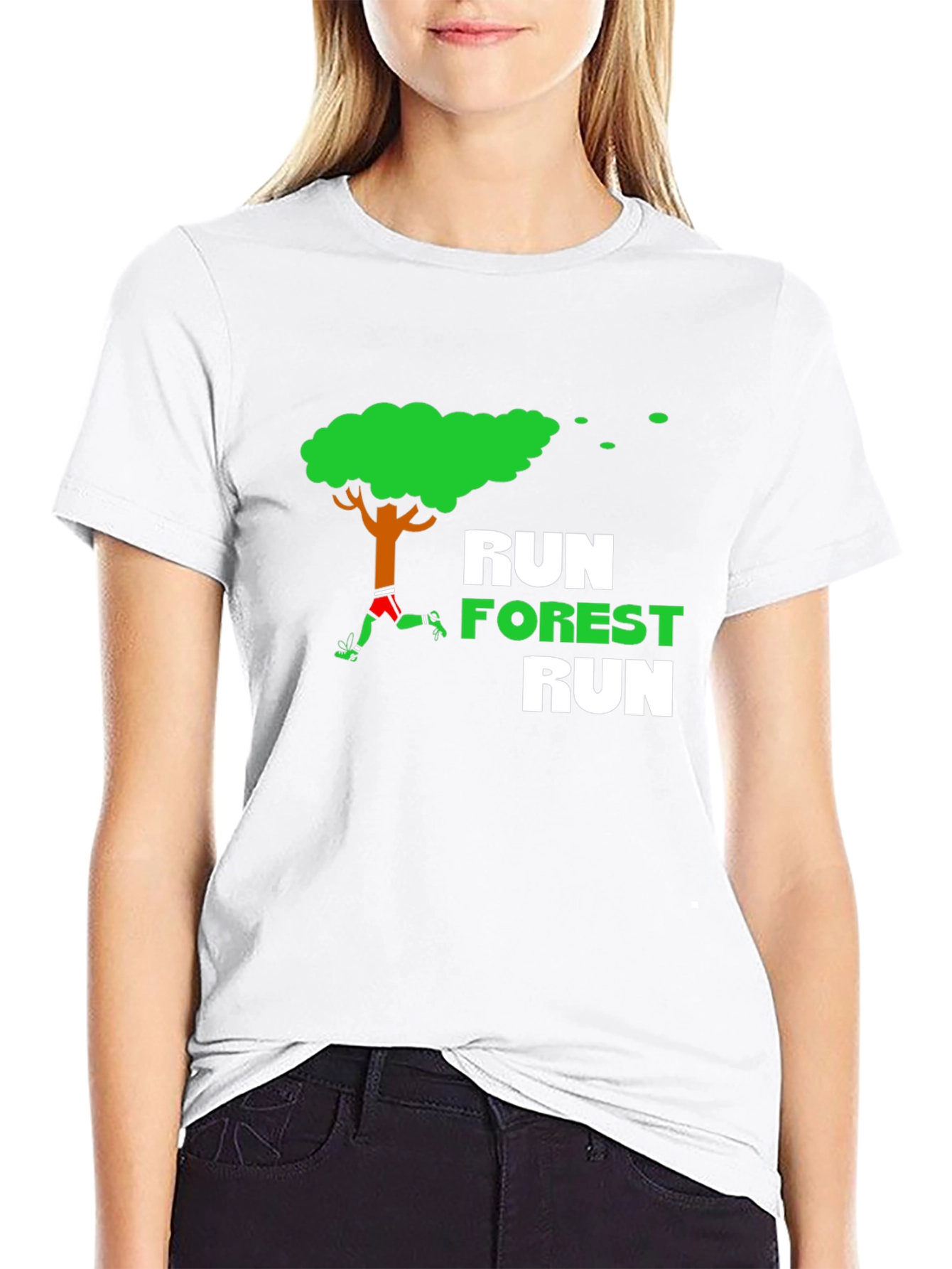Black Run Forest Run T-Shirt view 9