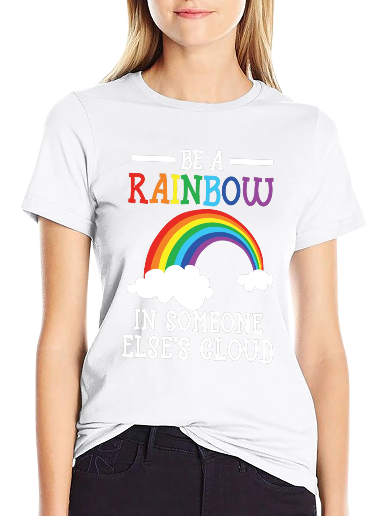 Rainbow Graphic T-Shirt - Be A Rainbow - 9