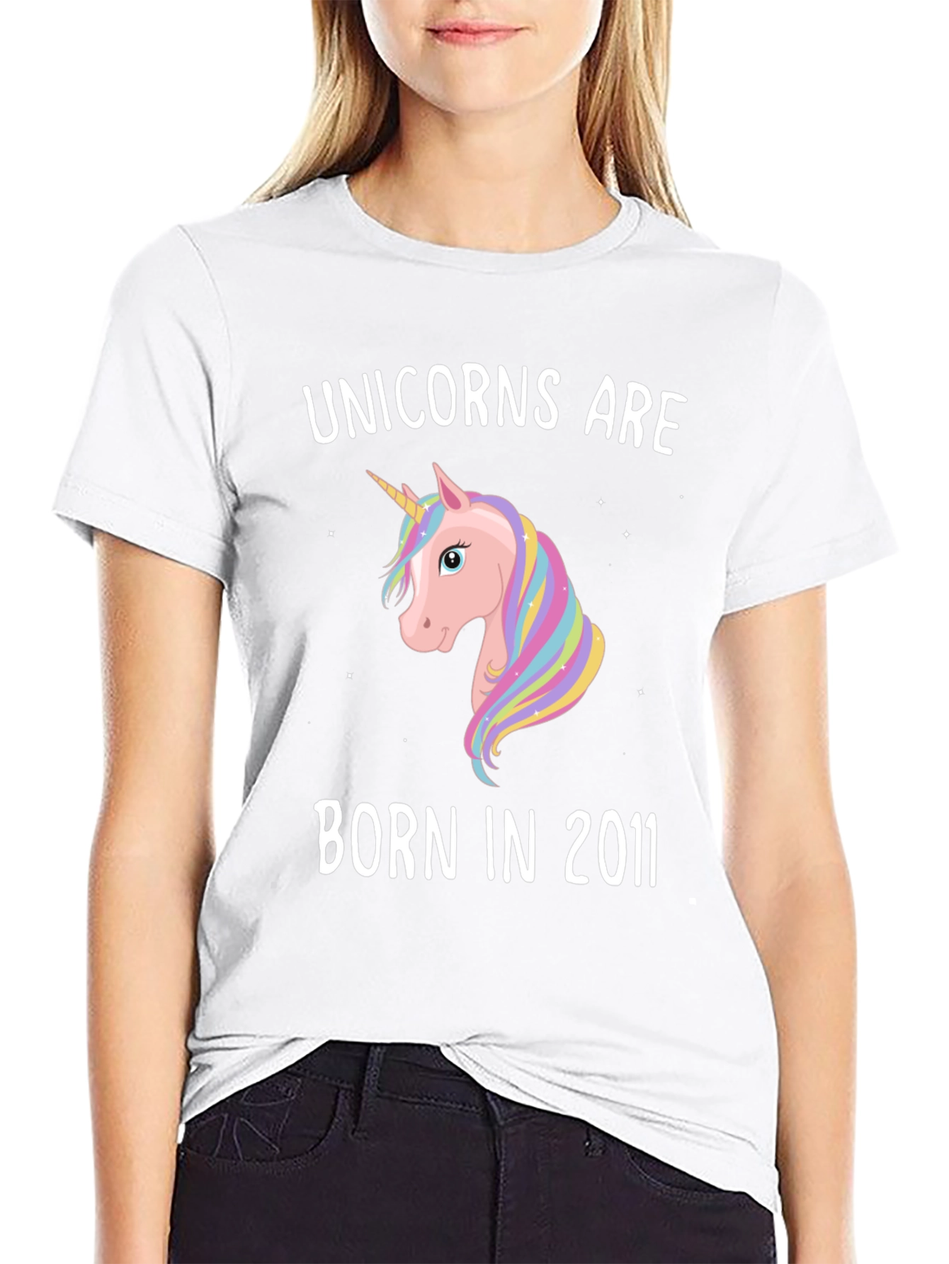 Black Unicorns Are Born In 2011 T-Shirt view 9