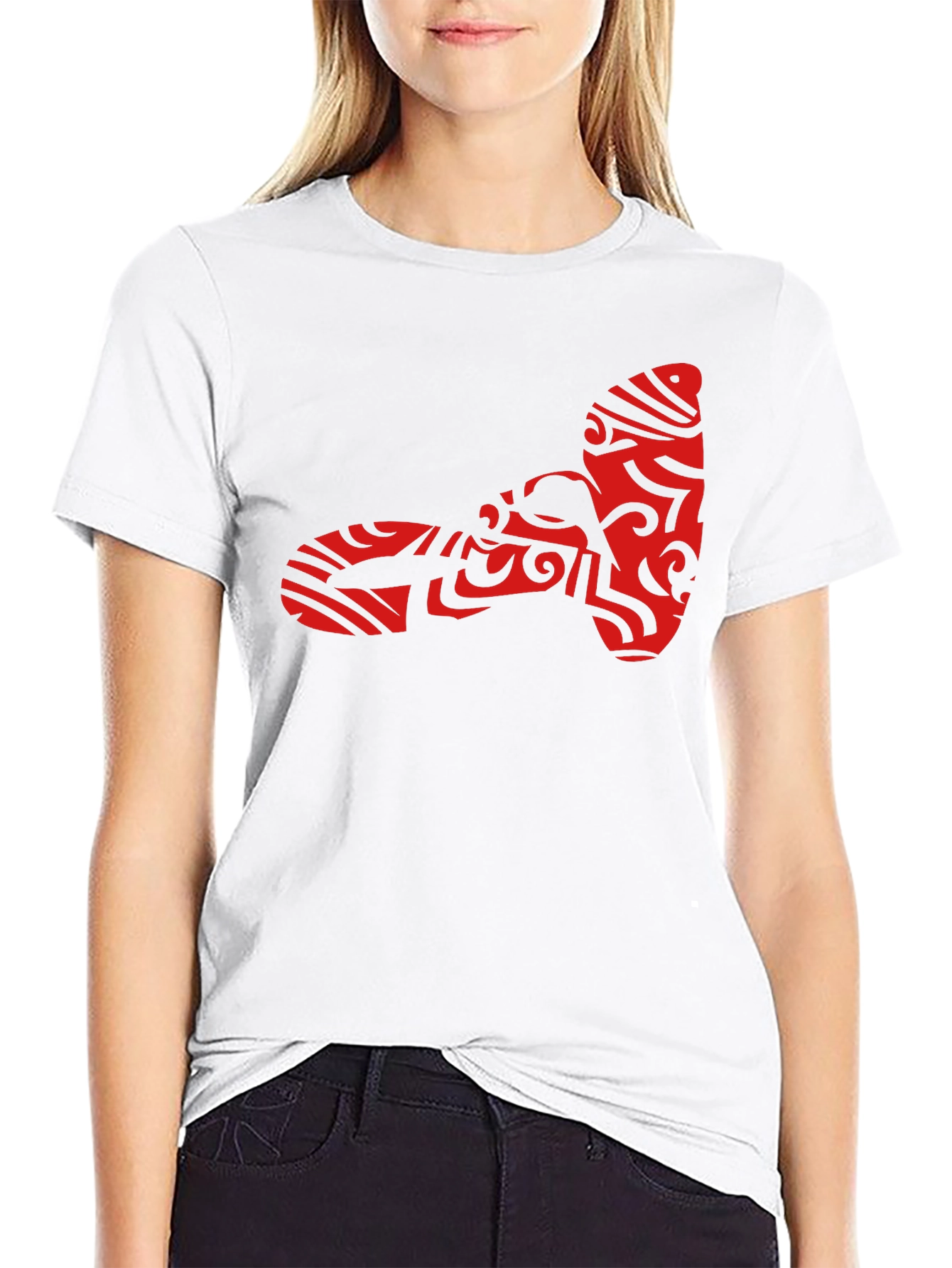 Black Tribal Tattoo Hammer Graphic Black T-Shirt view 9