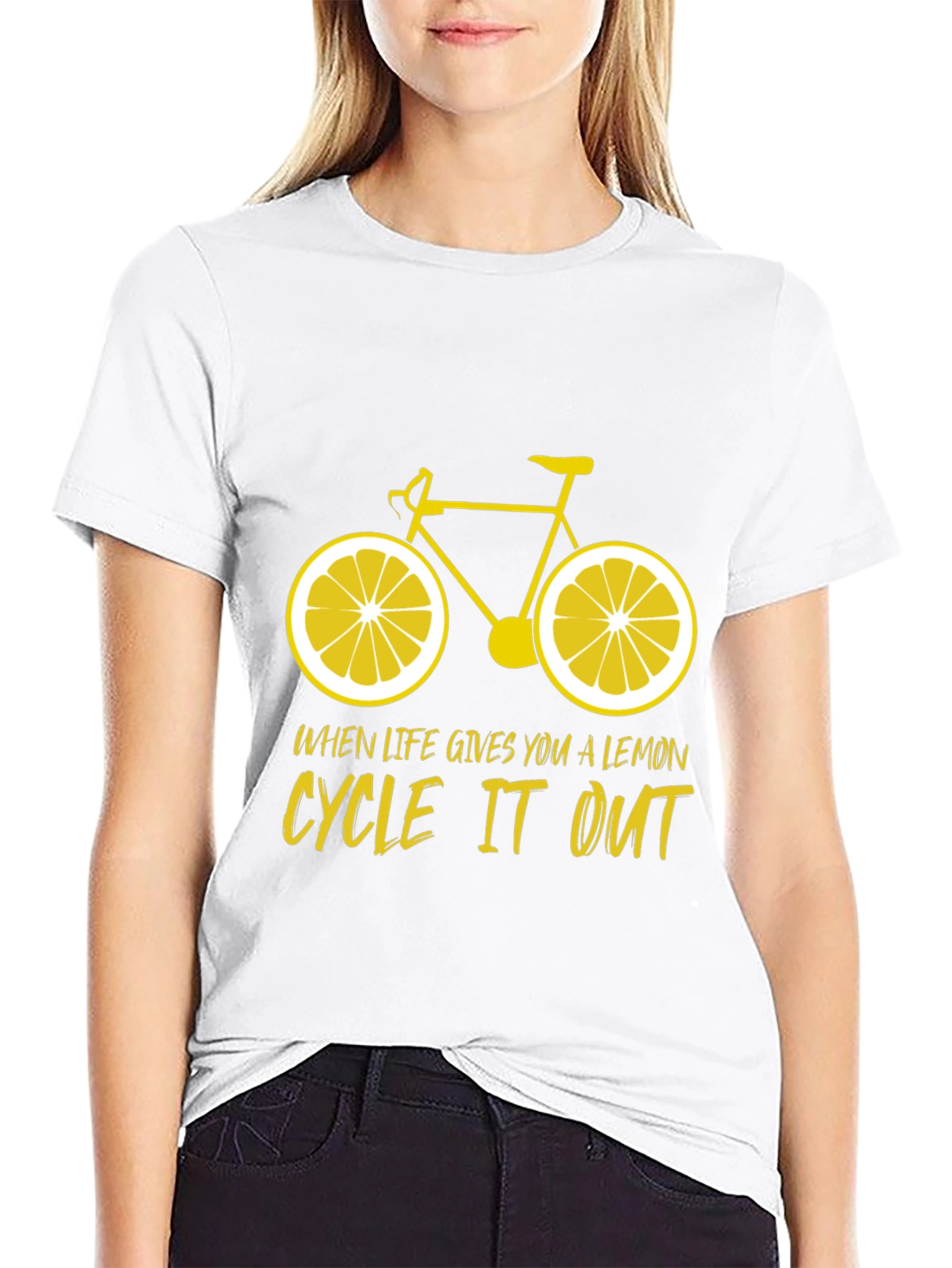 Black Lemon Bicycle T-Shirt: Cycle It Out Tee view 9