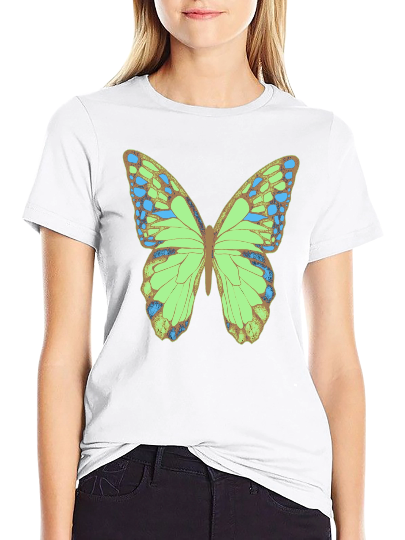 Black Butterfly Graphic T-Shirt - Nature Inspired Tee view 9