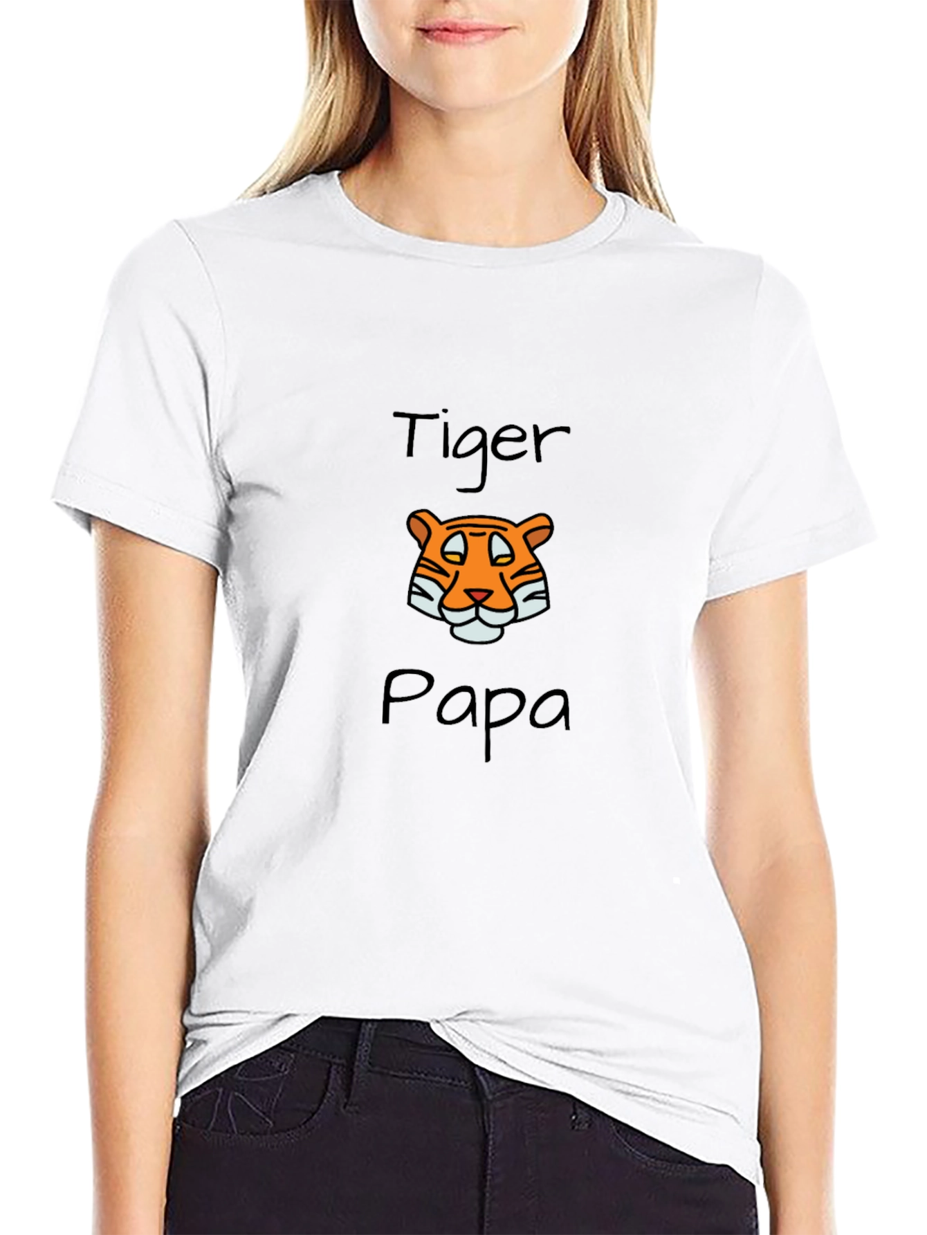 Black Tiger Papa Graphic T-Shirt - Black view 9