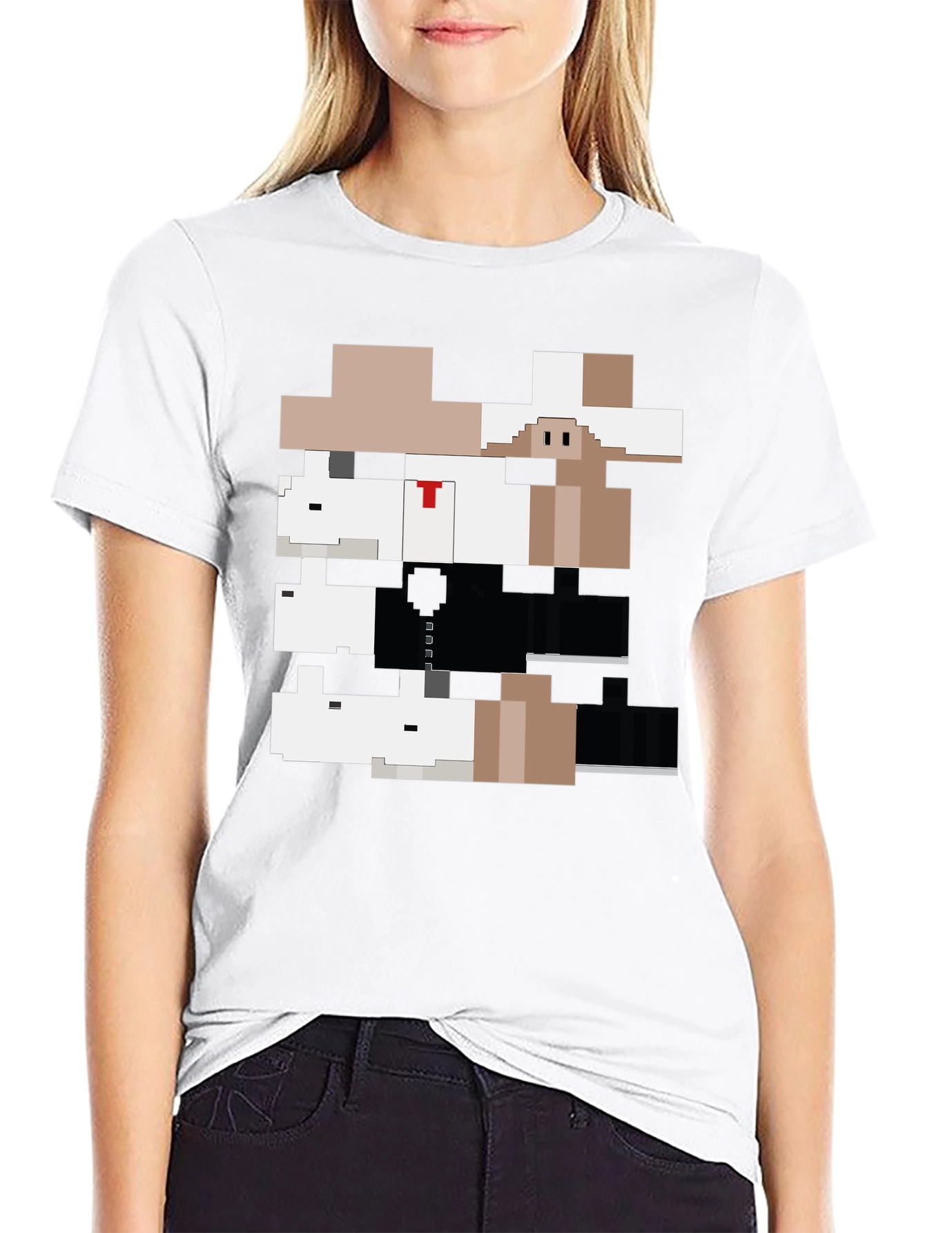 Pixelated Gangster Animals Graphic Tee - 9