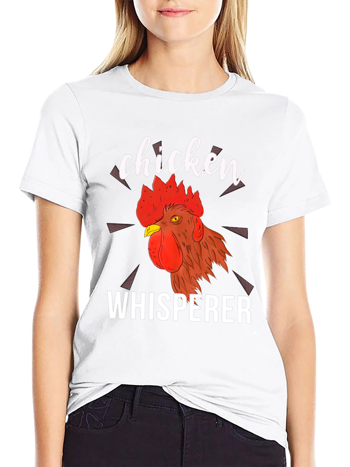 Black Chicken Whisperer Graphic Tee - Black view 9