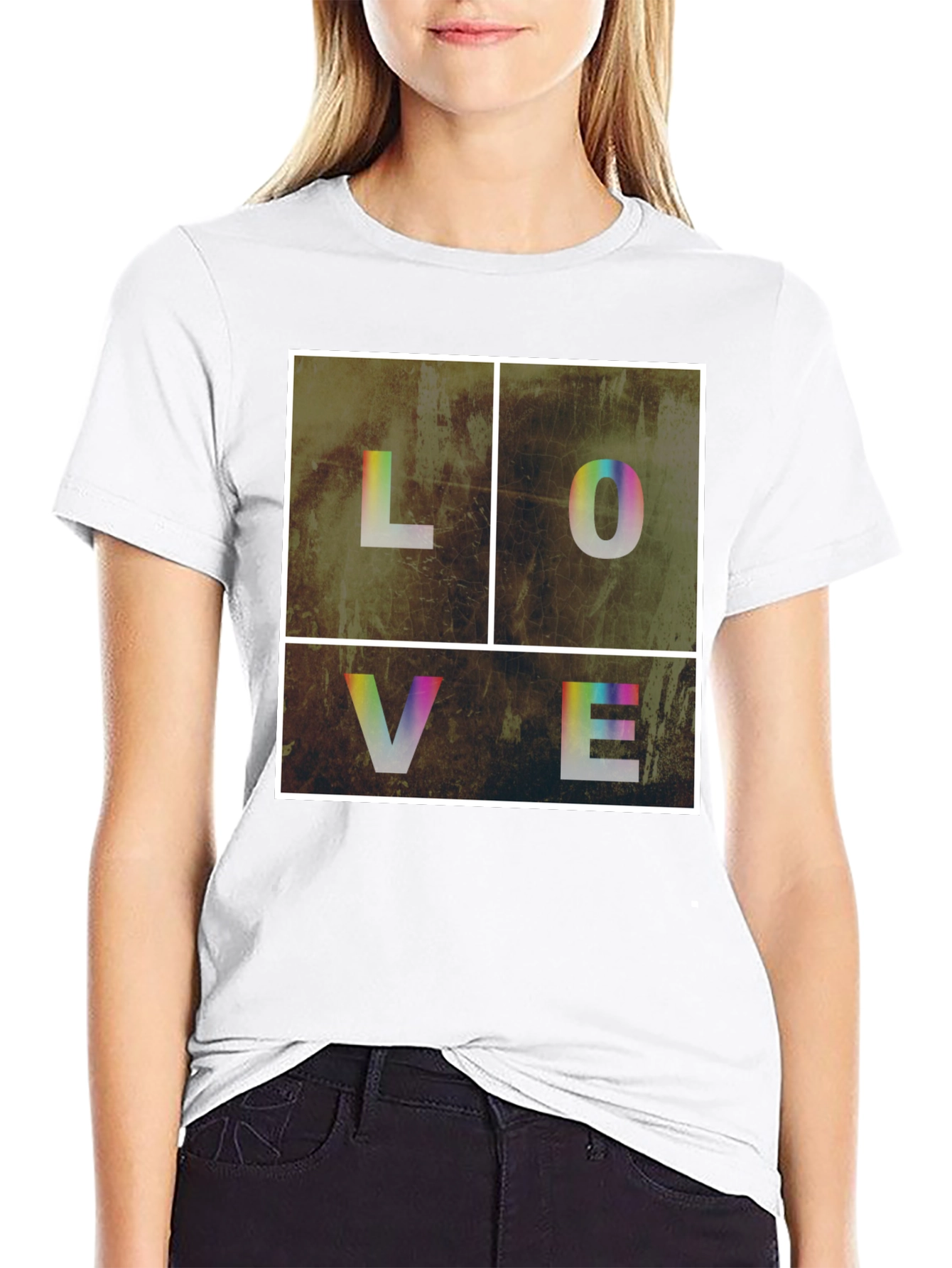 Black Love Graphic Tee - Unisex Crew Neck view 9