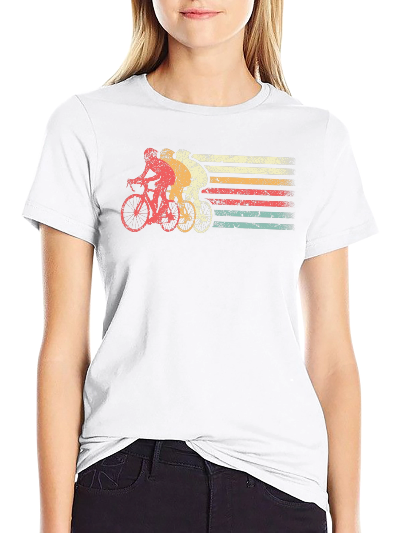 Black Vintage Cycling T-Shirt - Retro Style Bike Graphic Tee view 9