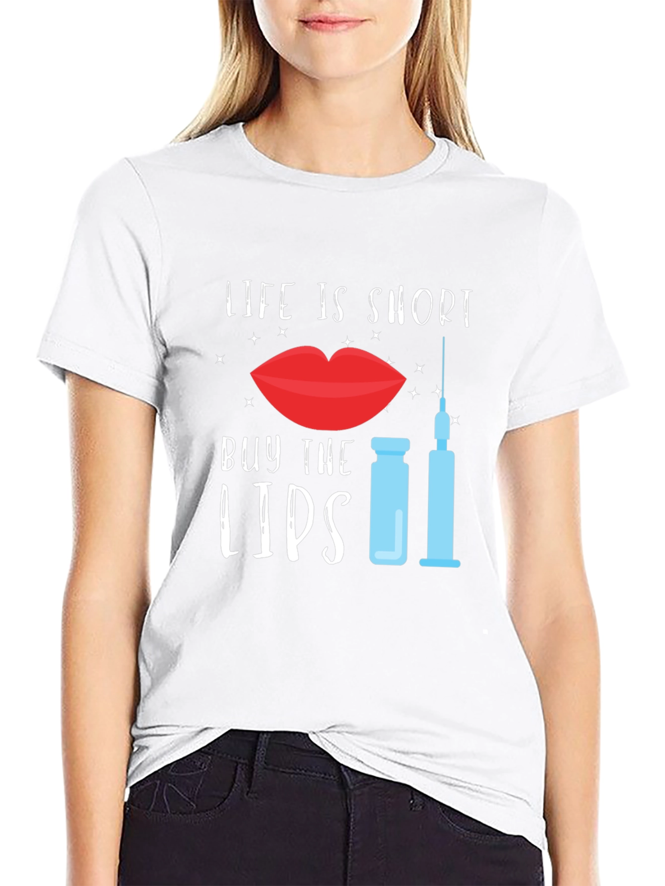 Black Life is Short Buy the Lips T-Shirt view 9
