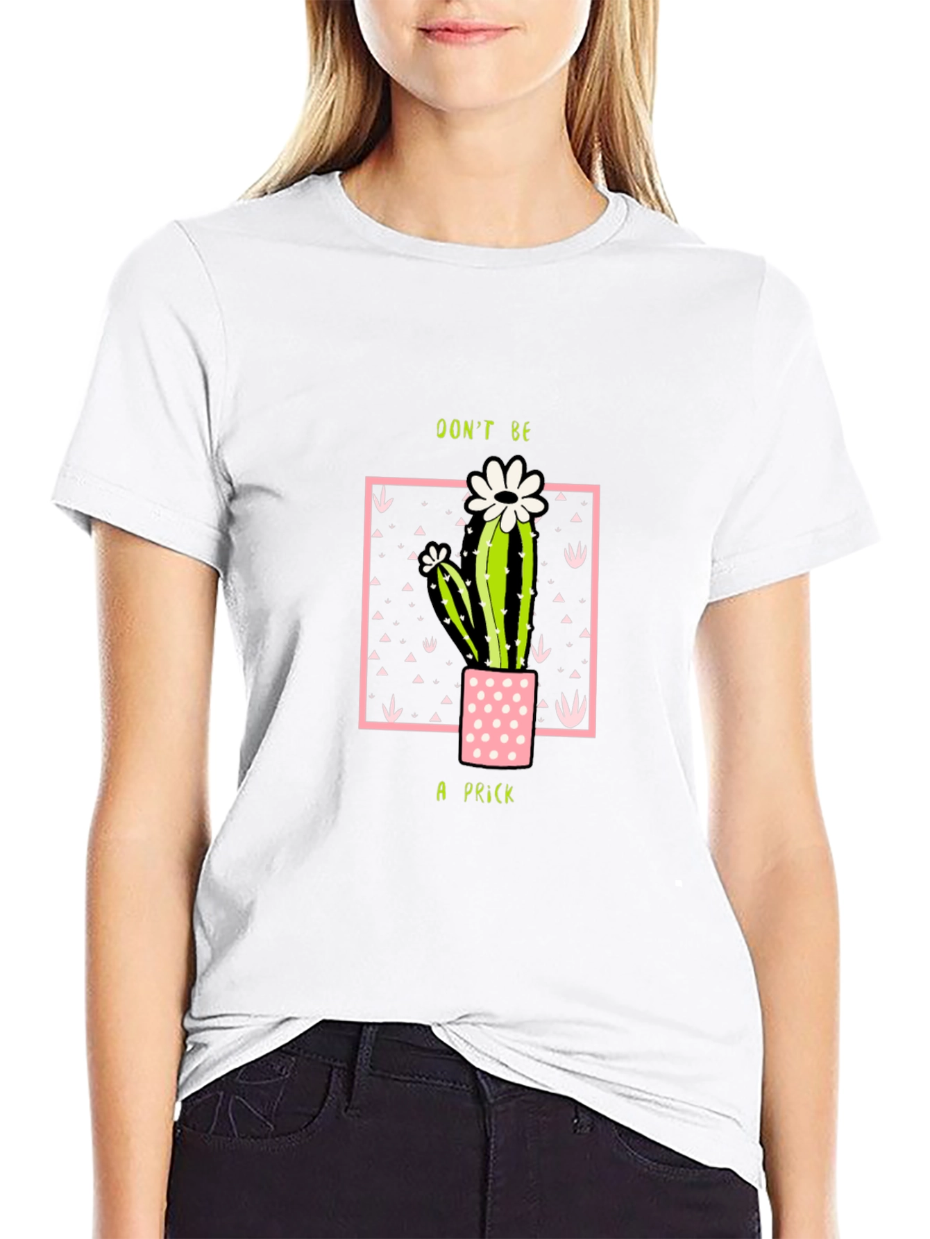 Black Don't Be A Prick Cactus T-Shirt view 9