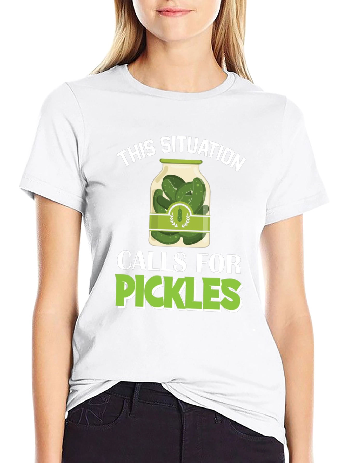 Black Pickles Situation T-Shirt Funny Foodie Tee view 9