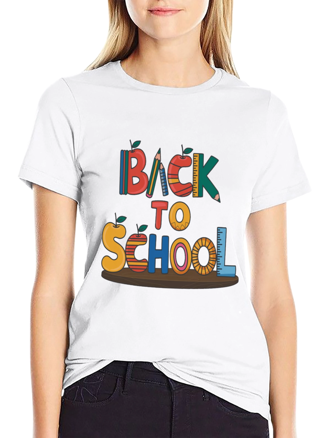 Black Back To School T-Shirt view 9