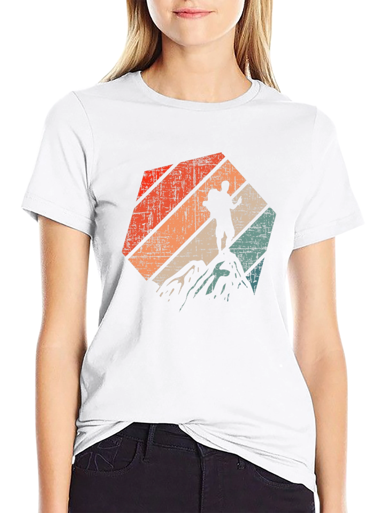 Black Vintage Hiker T-Shirt - Mountain Adventure Tee view 9