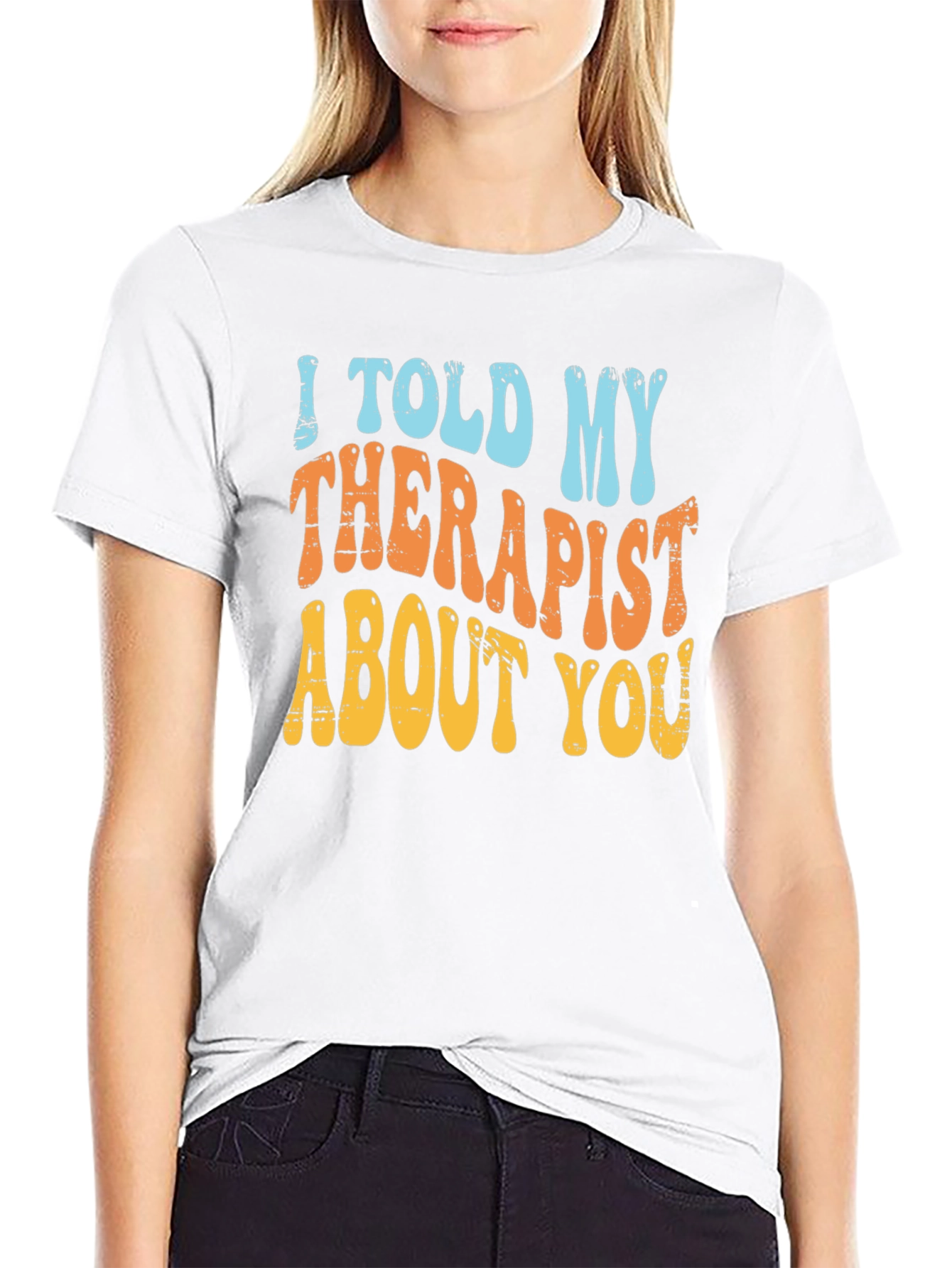 Black Therapist Humor T-Shirt view 9