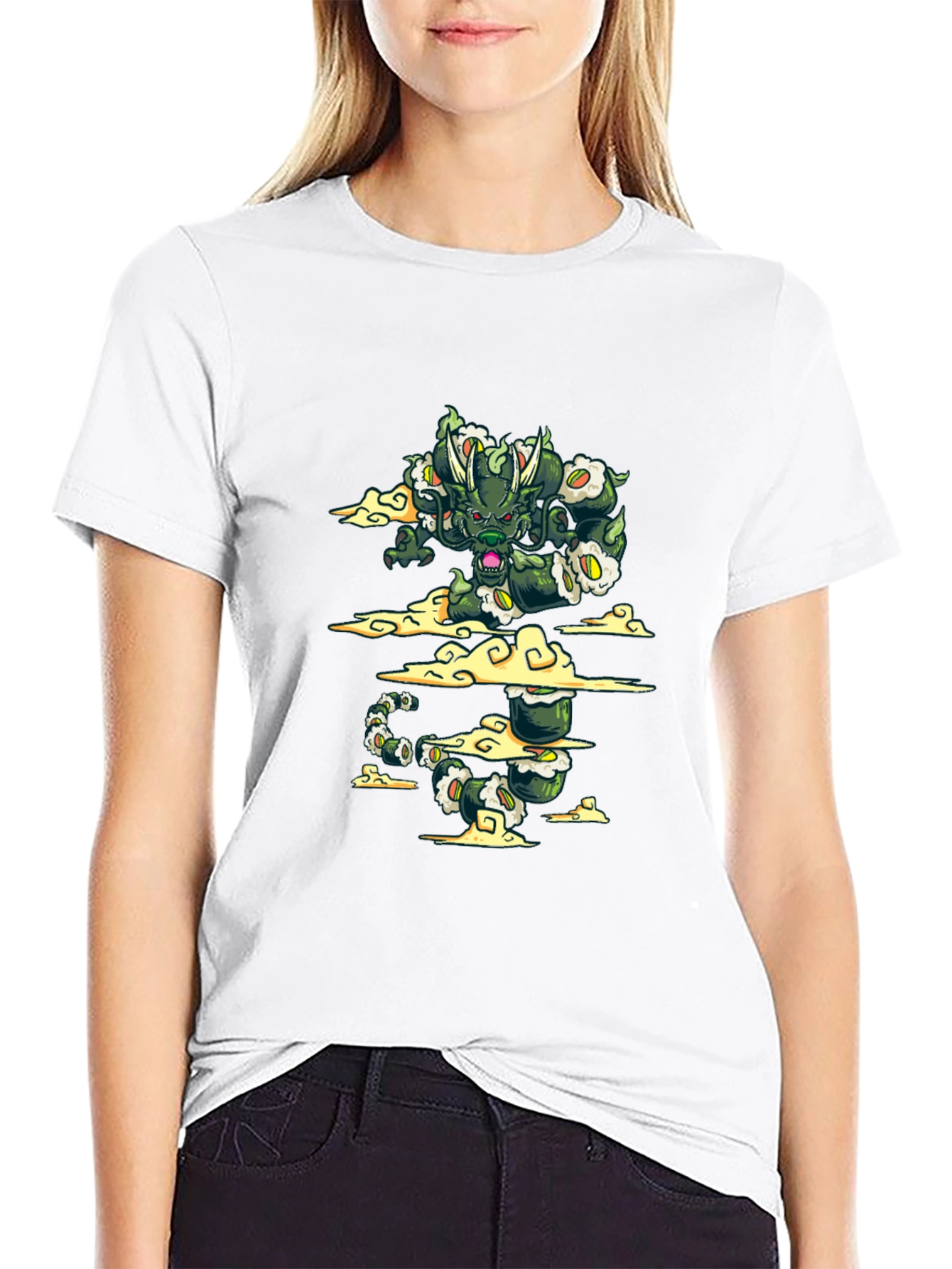Sushi Dragon Graphic Tee - Stylish & Unique! - 9