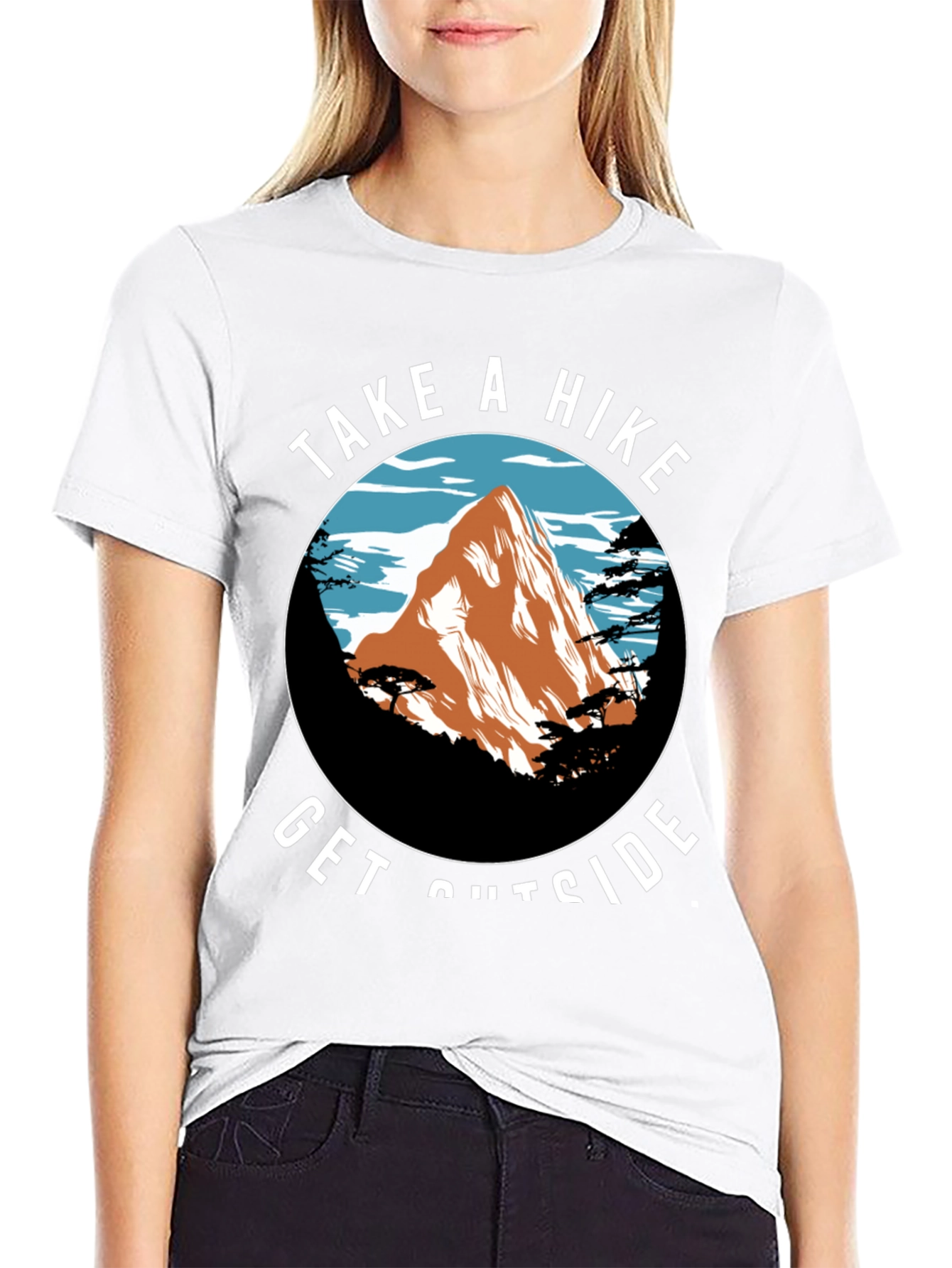 Black Take a Hike Tee - Nature Adventure Shirt view 9