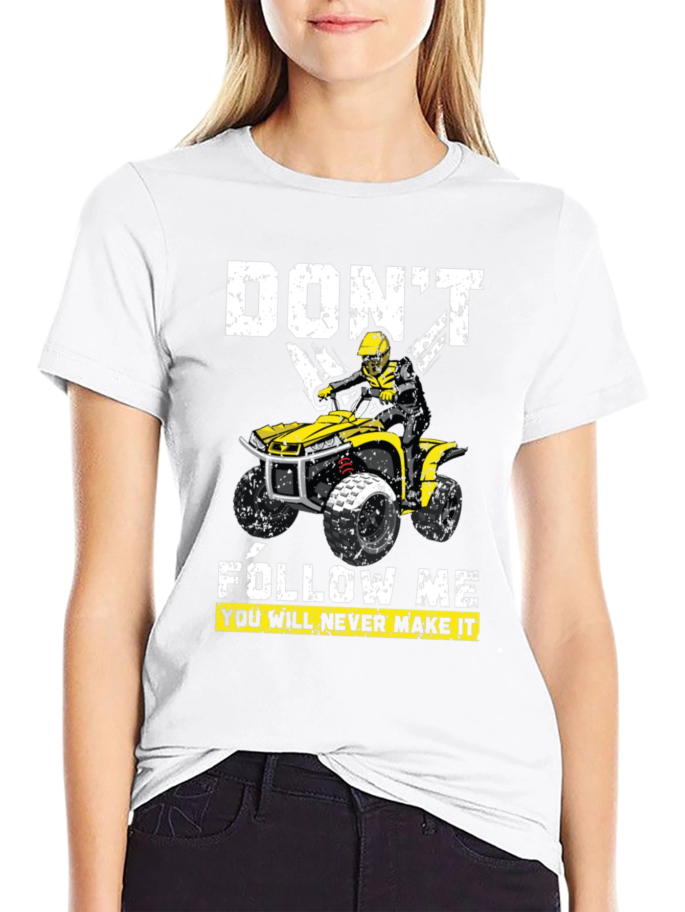 Black Don't Follow Me ATV T-Shirt view 9