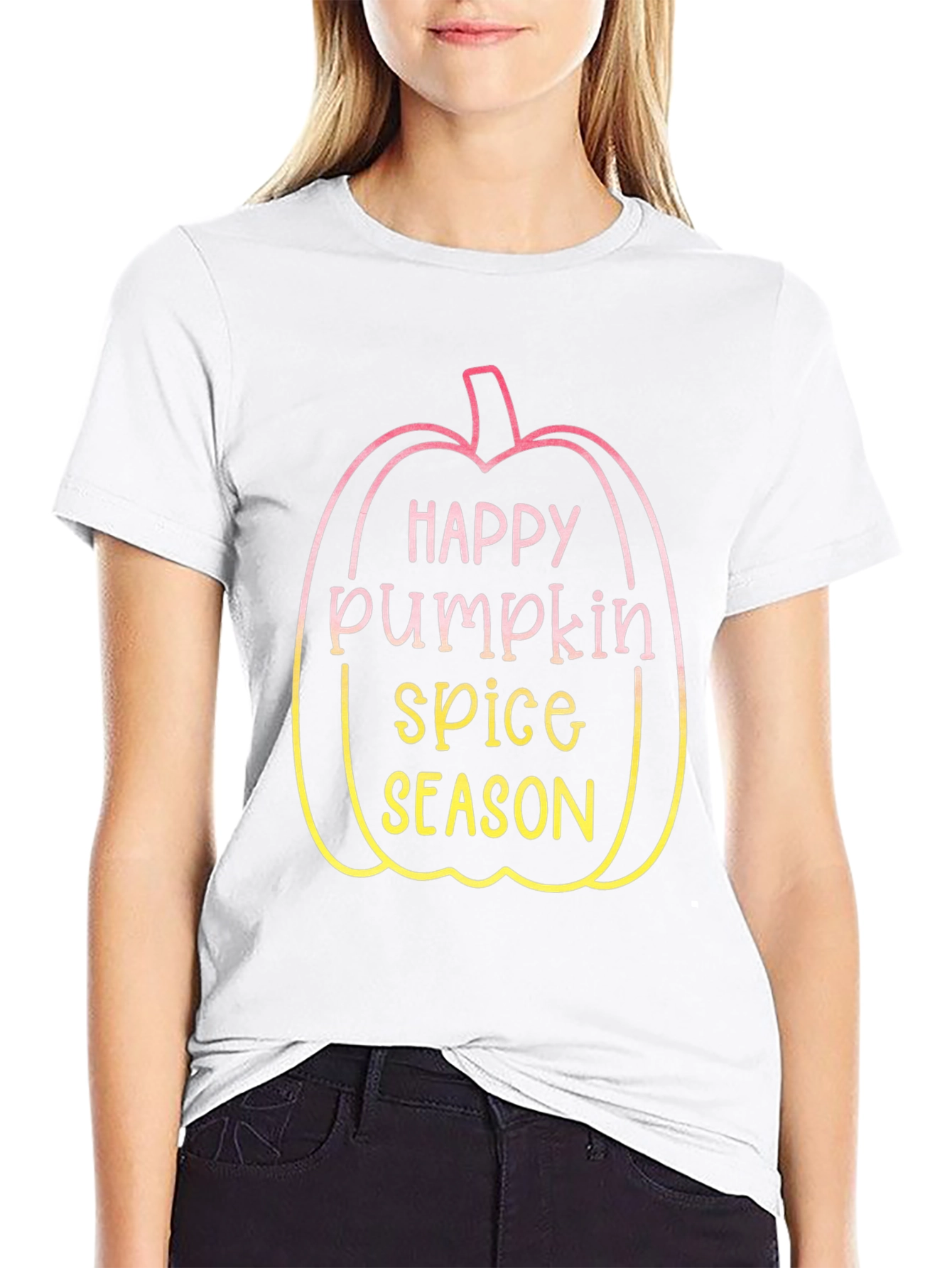 Black Happy Pumpkin Spice Season T-Shirt view 9