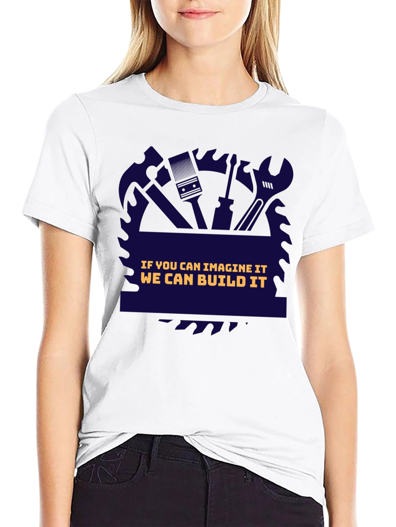 Black Carpenter's Vision T-Shirt - We Can Build It! view 9