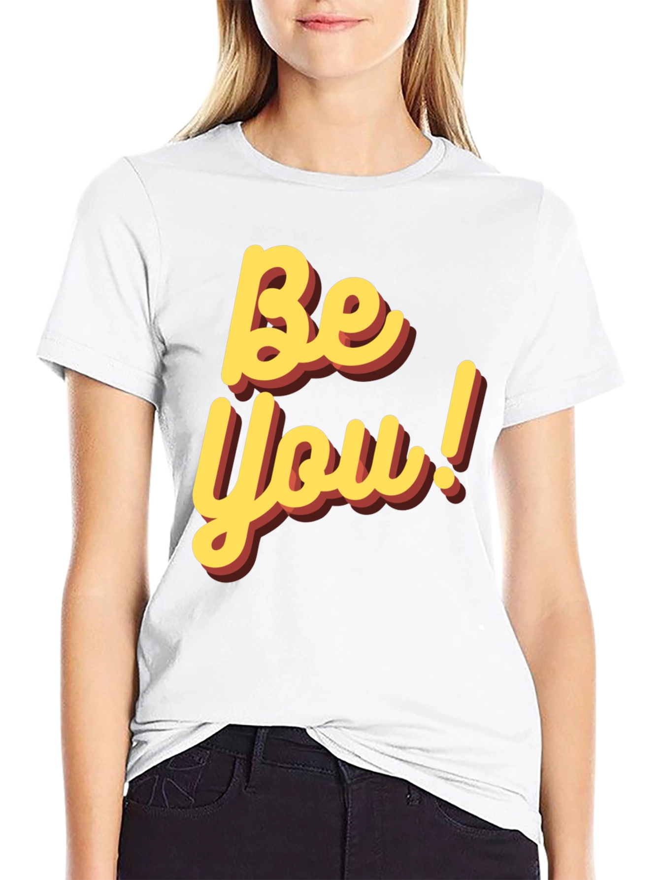 Black Be You! Graphic Tee - Casual Wear view 9