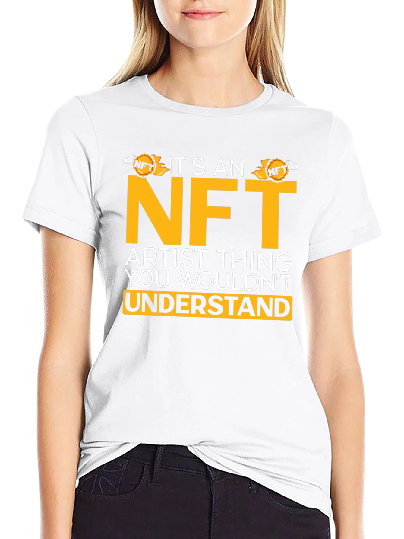 Black NFT Artist T-Shirt - Funny Crypto Art Tee view 9