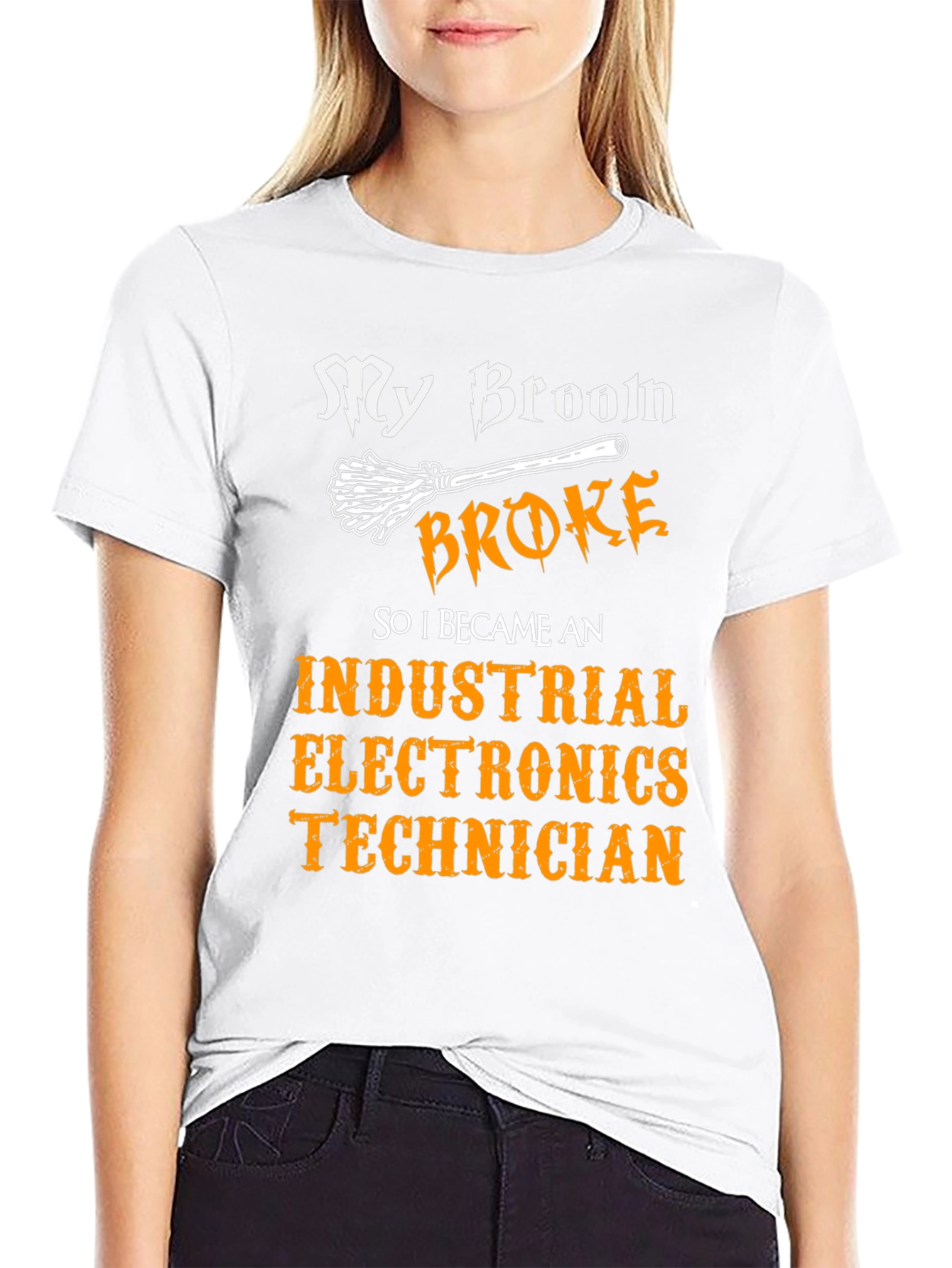 Black Industrial Electronics Technician T-Shirt view 9